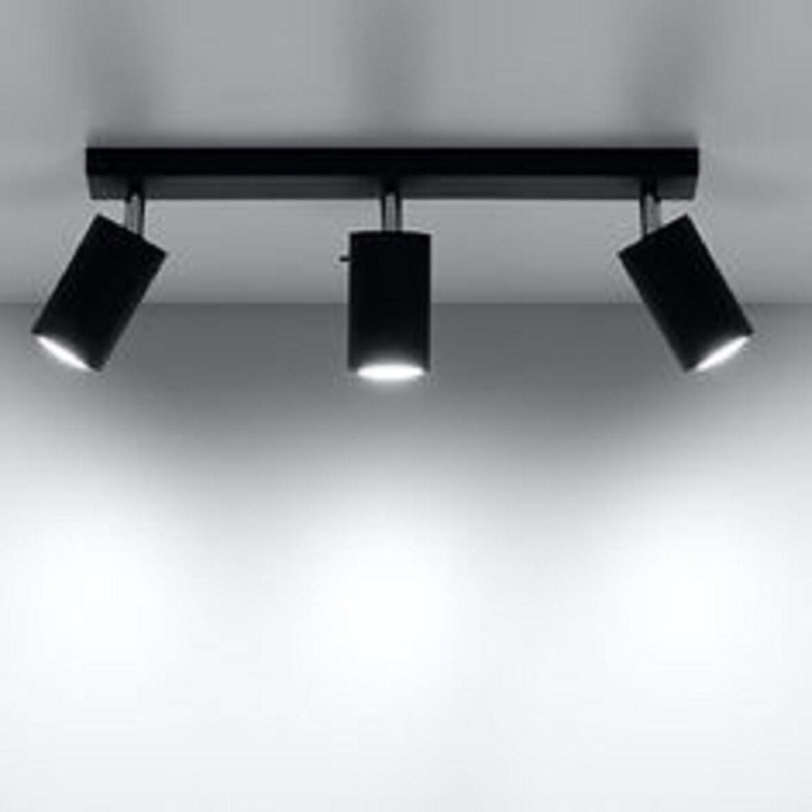 RİOLİGHT MODERN5 SİYAH MUTFAK,SALON,GİYİNME ODASI,CAFELER İÇİN GÜN İŞİĞI METAL 3LÜ SPOT(AMPUL DAHİL)