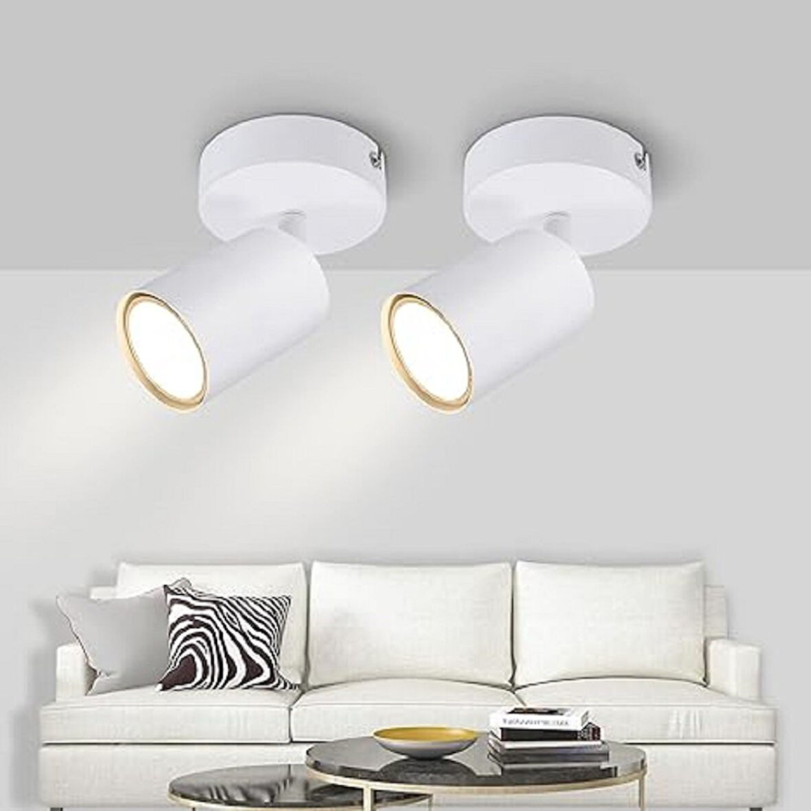 RİOLİGHT MODERN BEYAZ GÜN IŞIĞI TEKLİ METAL SPOT(1ADET FİYATIDIR AMPUL DAHİLDİR)