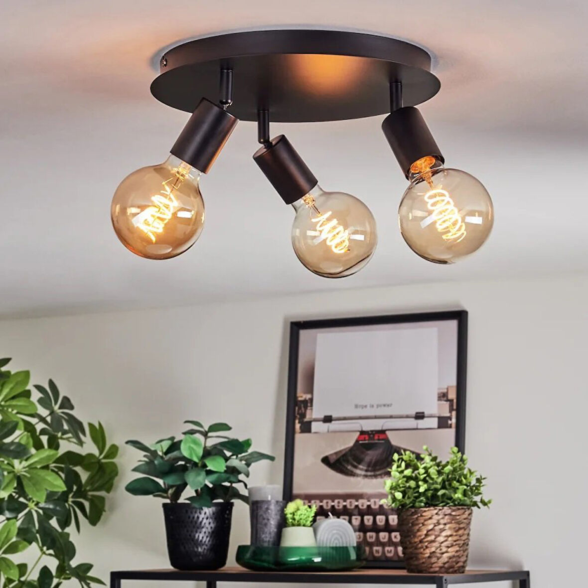 RİOLİGHT MODERN SİYAH 3XE27 MAFSALLI HAREKETLİ BAŞLIK(GLOP AMPUL HARİÇ) METAL SPOT AVİZE