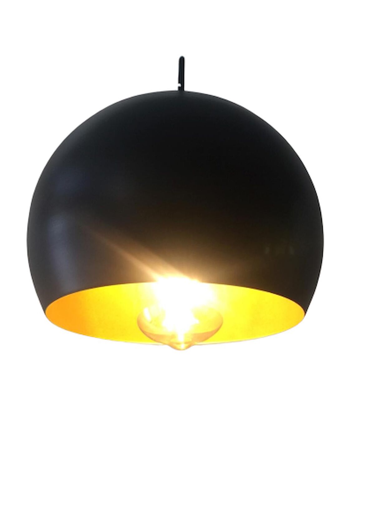 RİOLİGHT RETRO SİYAH İÇİ SARI METAL SARKIT 