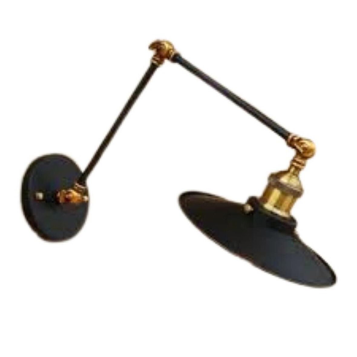 RİOLİGHT RETRO MAFSALLI HAREKETLİ SİYAH METAL APLİK ÇAP: 23CM