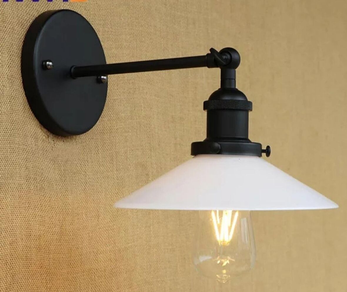 RİOLİGHT RETRO MAFSALLI HAREKETLİ SİYAH METAL APLİK ÇAP: 23CM
