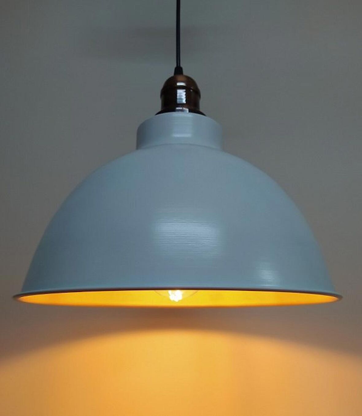 RİOLİGHT RETRO BEYAZ TEKLİ BAKIR ASKILI  METAL SARKIT
