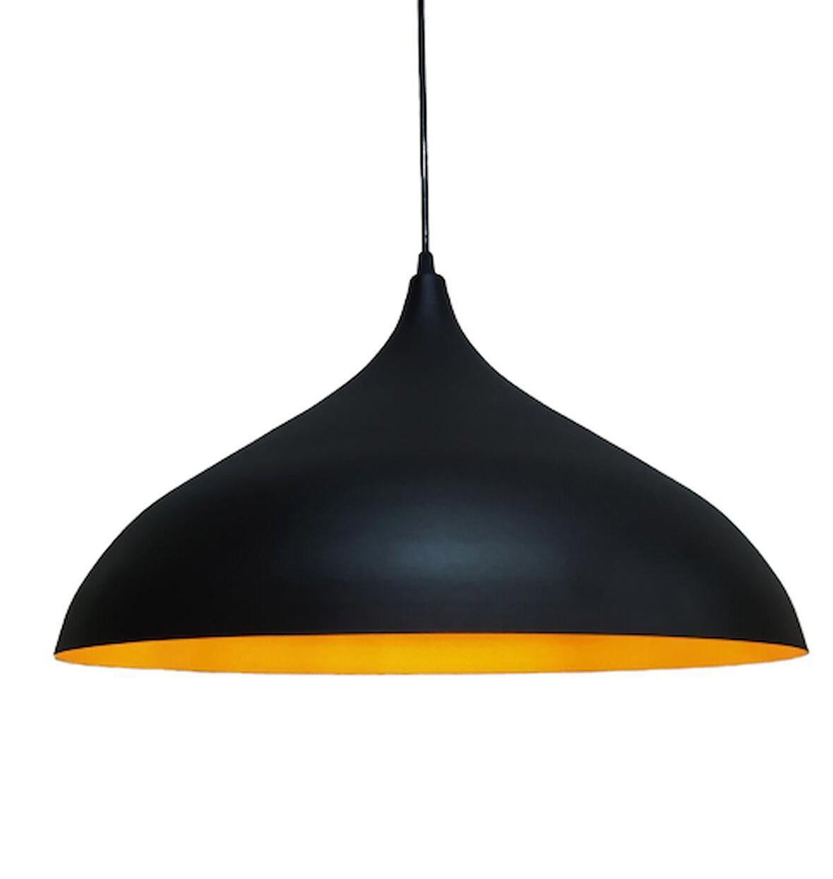 RİOLİGHT RETRO SİYAH İÇİ ALTIN TEKLİ METAL SARKIT