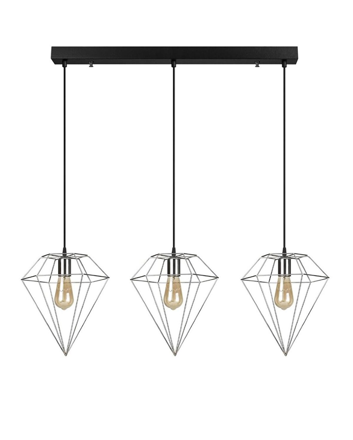 RİOLİGHT PRİZMA MASA ÜSTÜ METAL SARKIT AVİZE UZUNLUK: 60CM