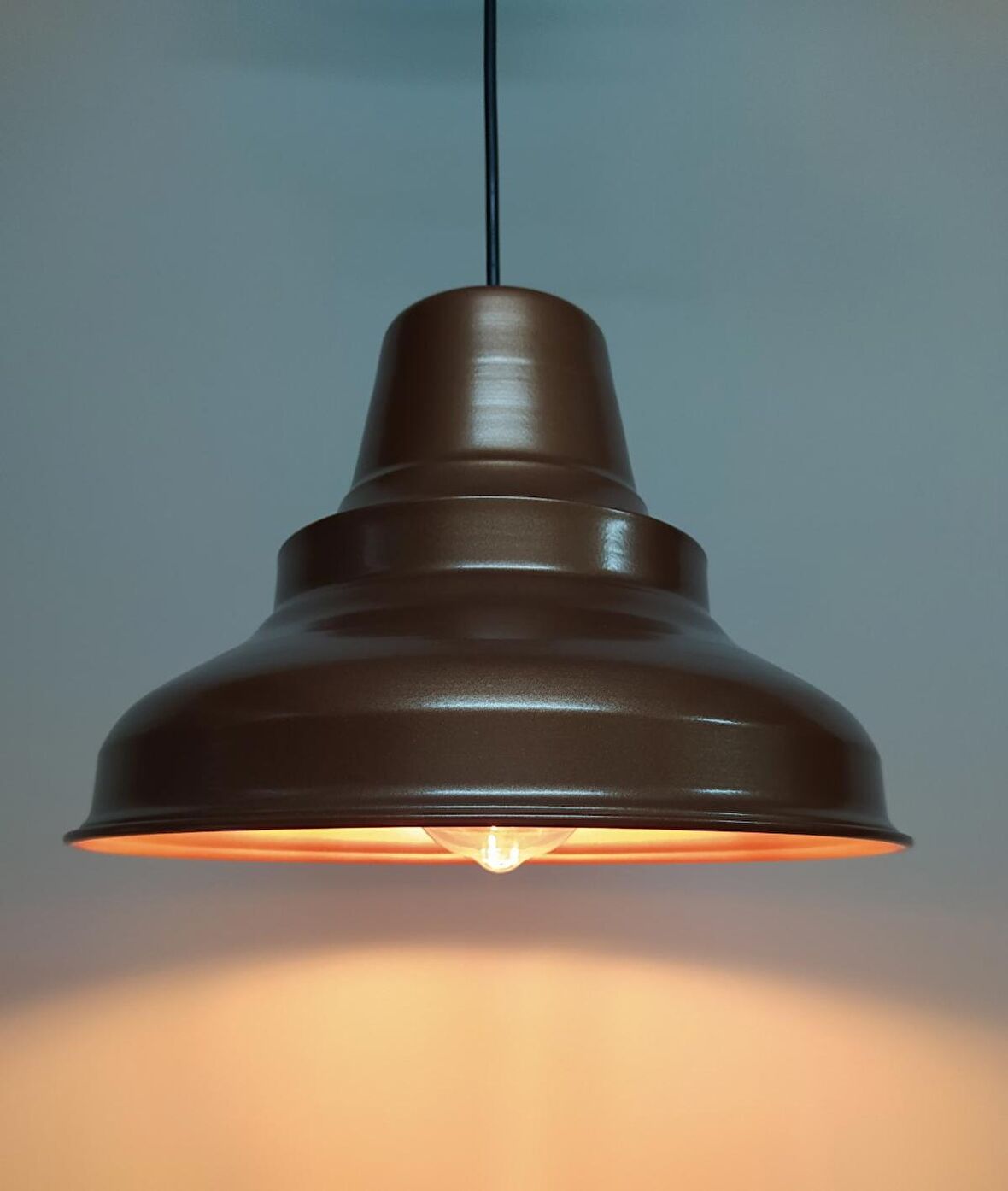 RİOLİGHT RETRO MAT BAKIR METAL SARKIT RUSTİK AVİZE