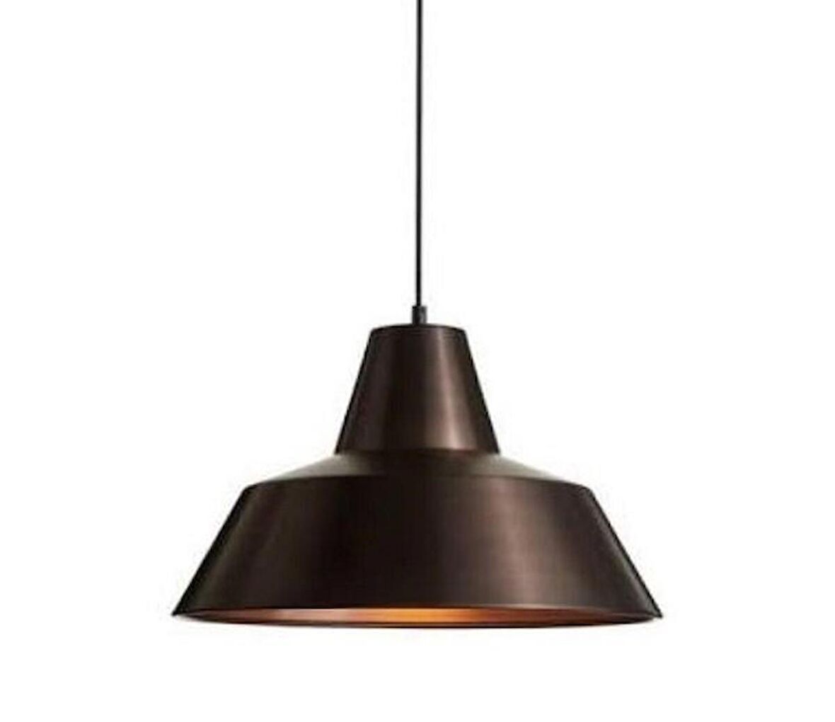 RİOLİGHT RETRO KAHVE İÇİ KAHVE TEKLİ METAL SARKIT ÇAP: 34CM