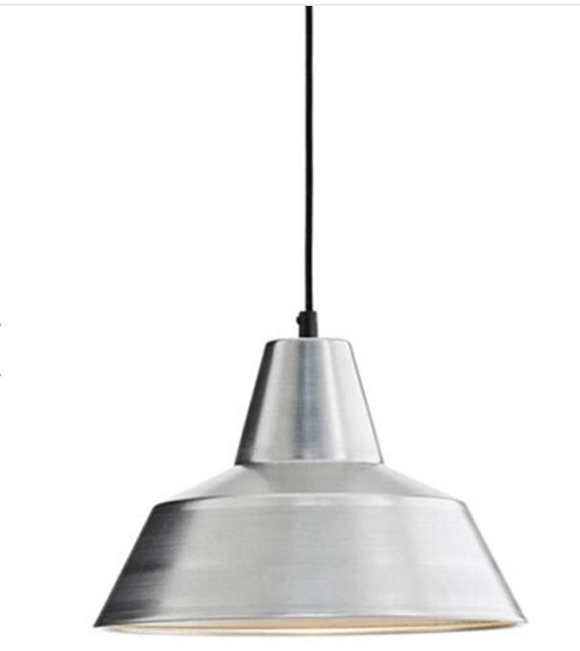 RİOLİGHT RETRO KROM İÇİ BEYAZ TEKLİ METAL SARKIT ÇAP: 34CM