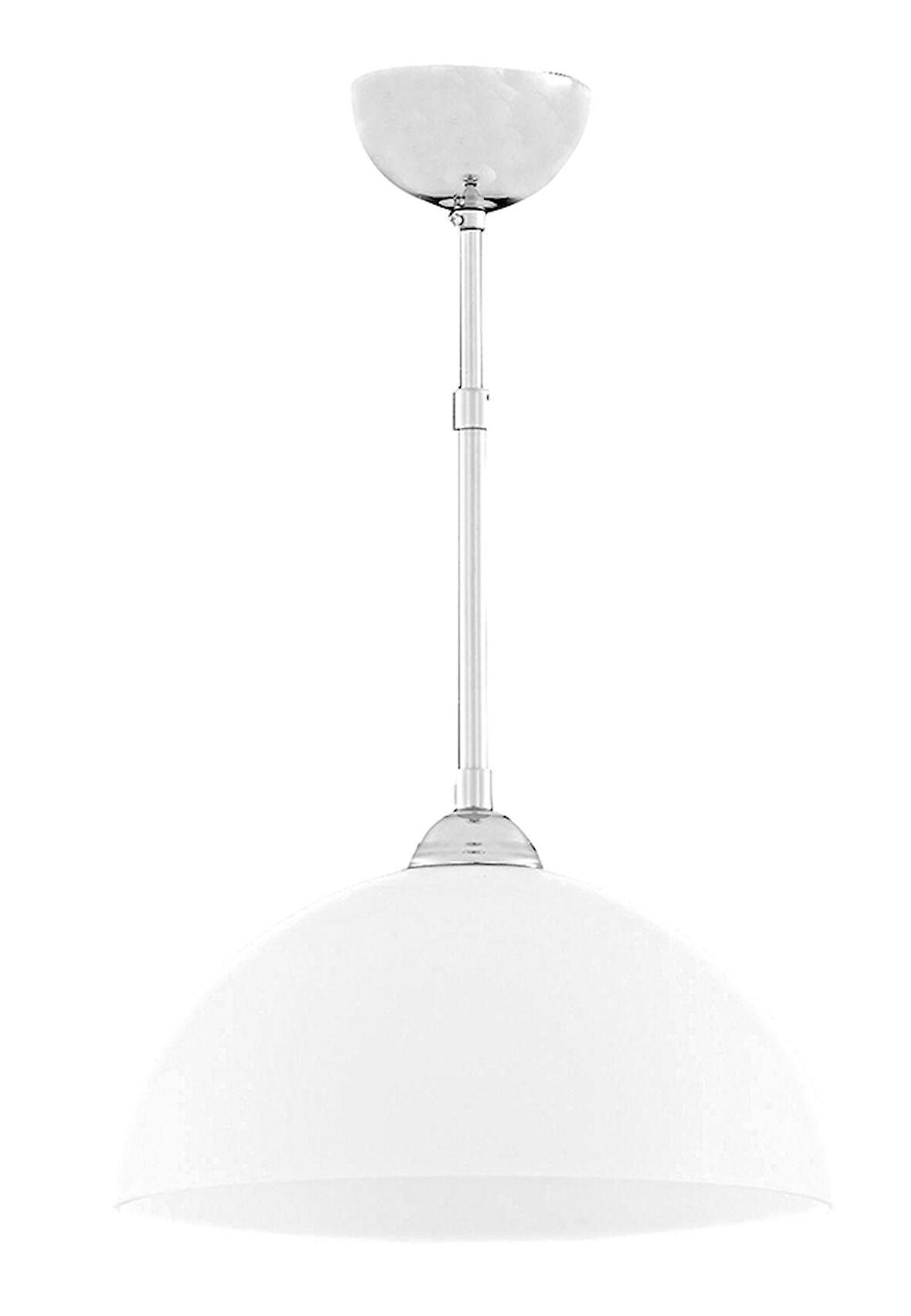 RİOLIGHT MODERN KROM ASKILI OPAL CAMLI TEKLİ SARKIT ÇAP: 29CM
