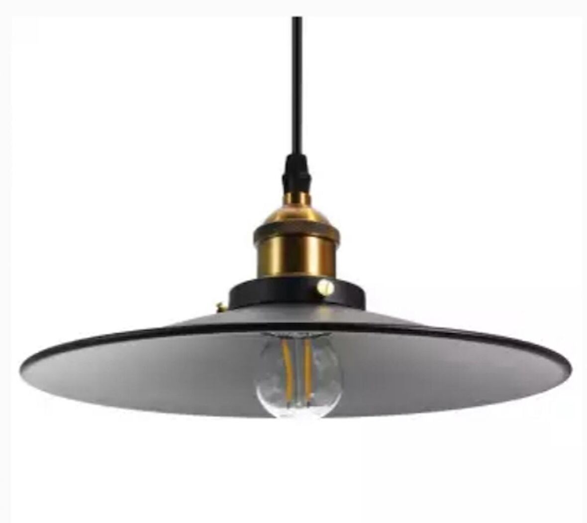RİOLİGHT RETRO TEKLİ METAL SARKIT AVİZE ÇAP: 40CM