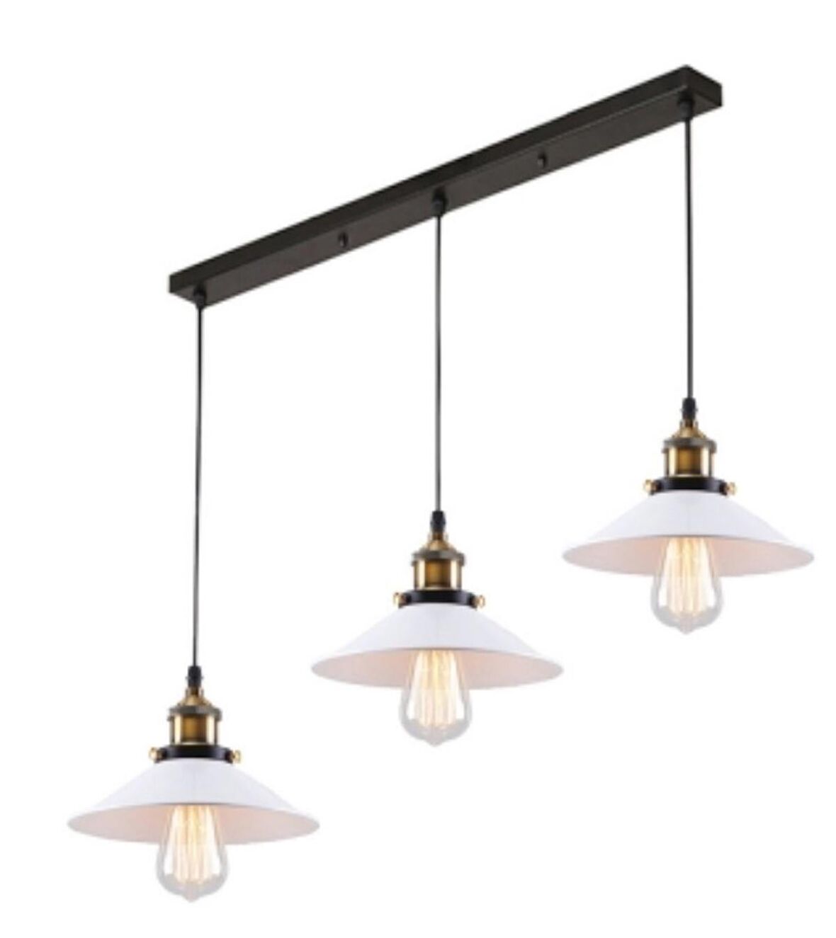 RİOLİGHT RETRO MASA ÜSTÜ SIRALI METAL SARKIT AVİZE TABAN UZUNLUĞU: 60CM