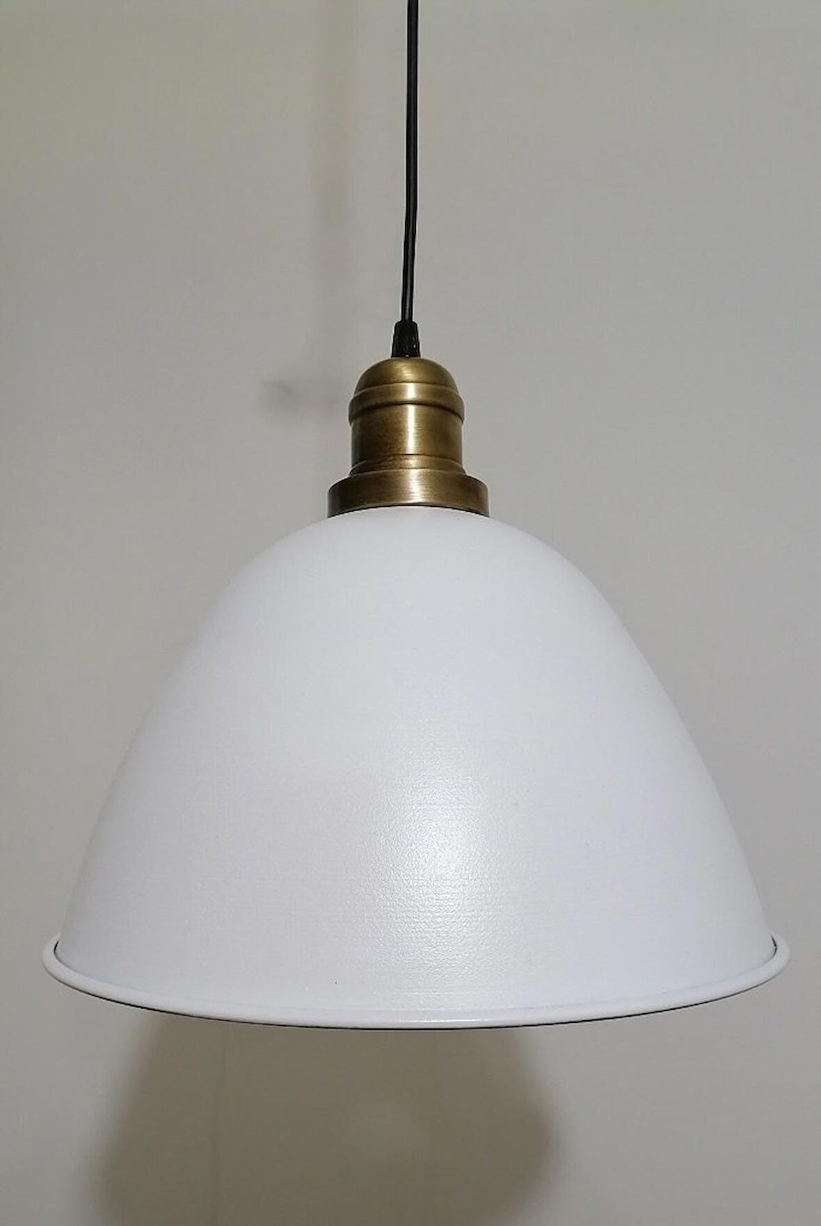 RİOLİGHT RETRO BEYAZ İÇİ BEYAZ TEKLİ METAL SARKIT ÇAP: 28CM