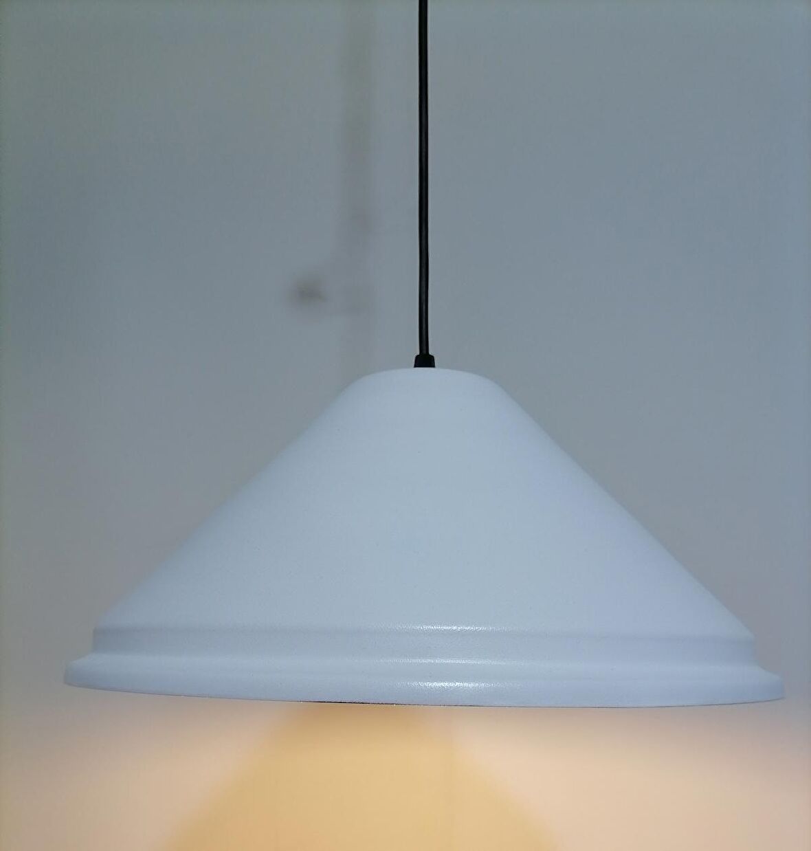 RİOLİGHT RETRO BEYAZ İÇİ BEYAZ TEKLİ SARKIT ÇAP: 33CM