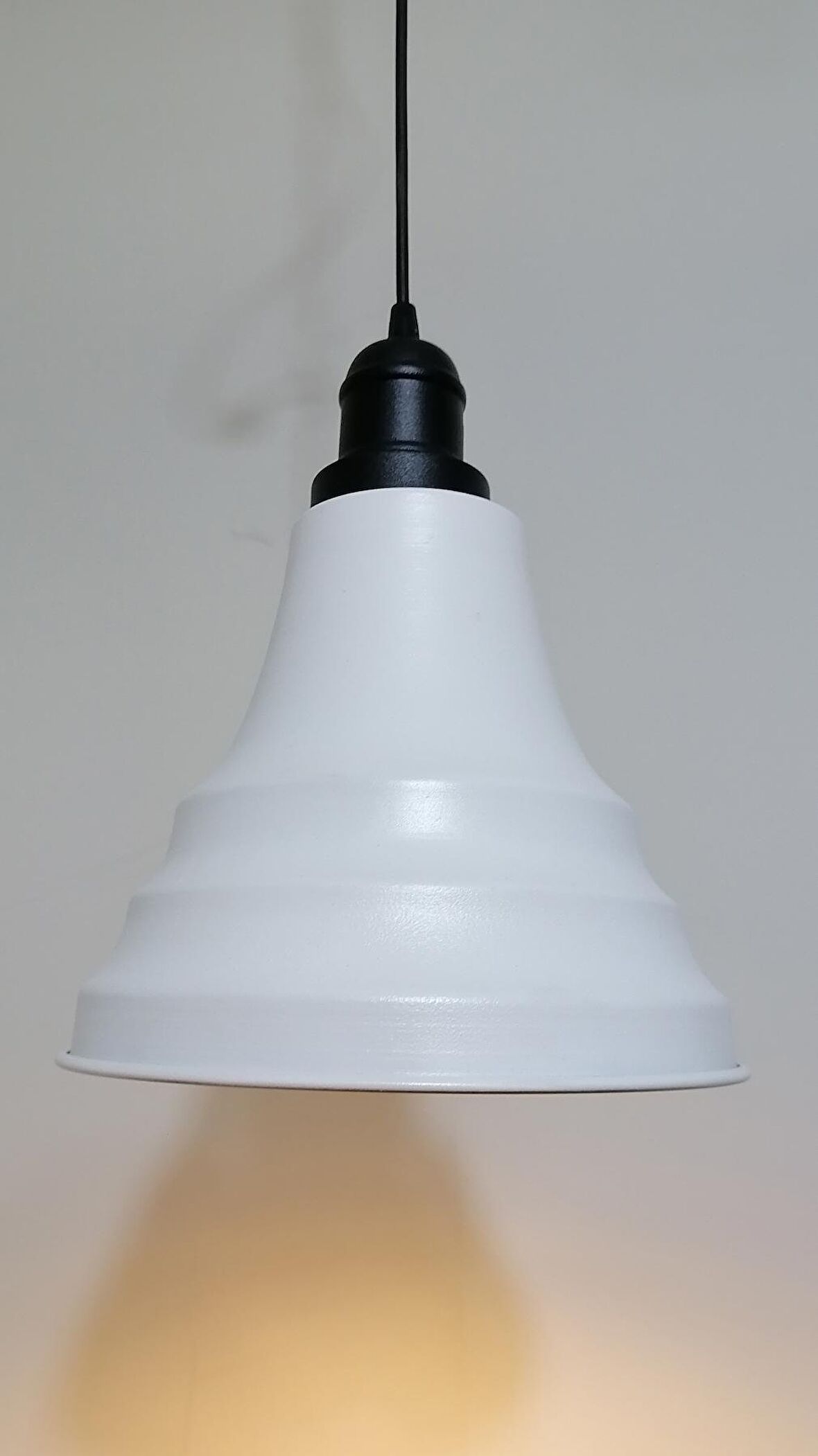 RİOLİGHT RETRO BEYAZ İÇİ BEYAZ TEKLİ METAL SARKIT ÇAP:23CM