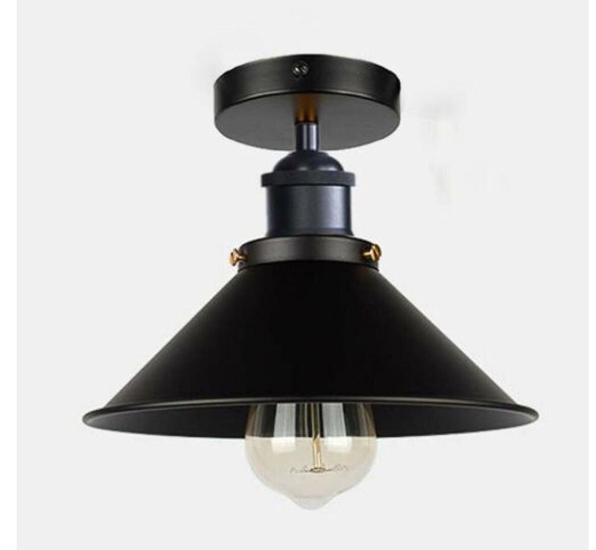 RİOLİGHT METAL SİYAH  PLOFONYER SARKIT ŞAPKA ÇAPI:22CM