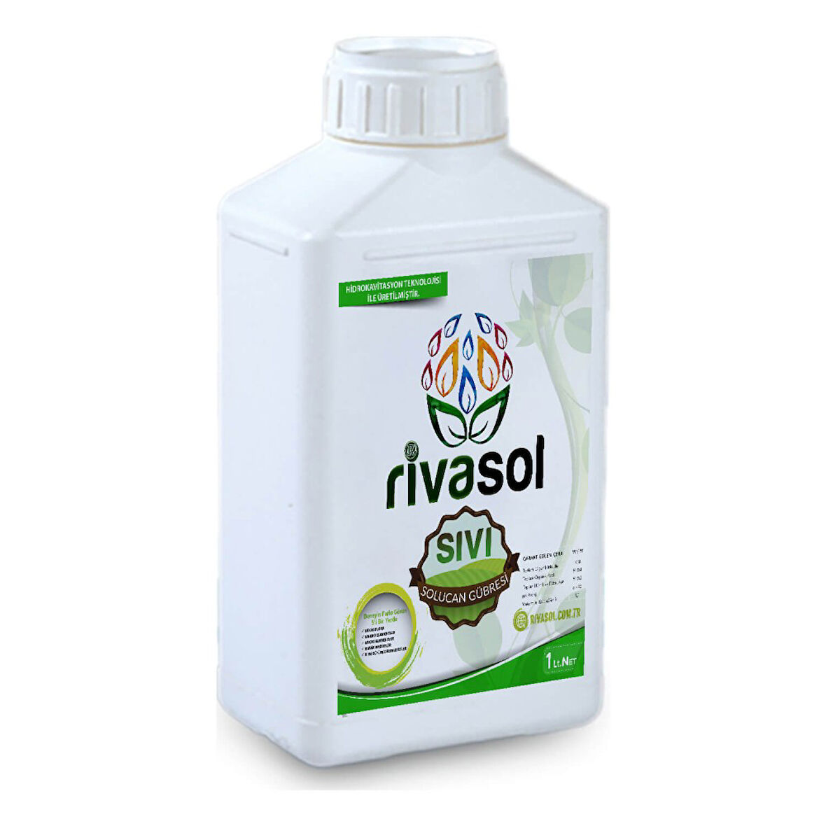 Rivasol 1 Litre %100 Organik Sıvı Solucan Gübresi