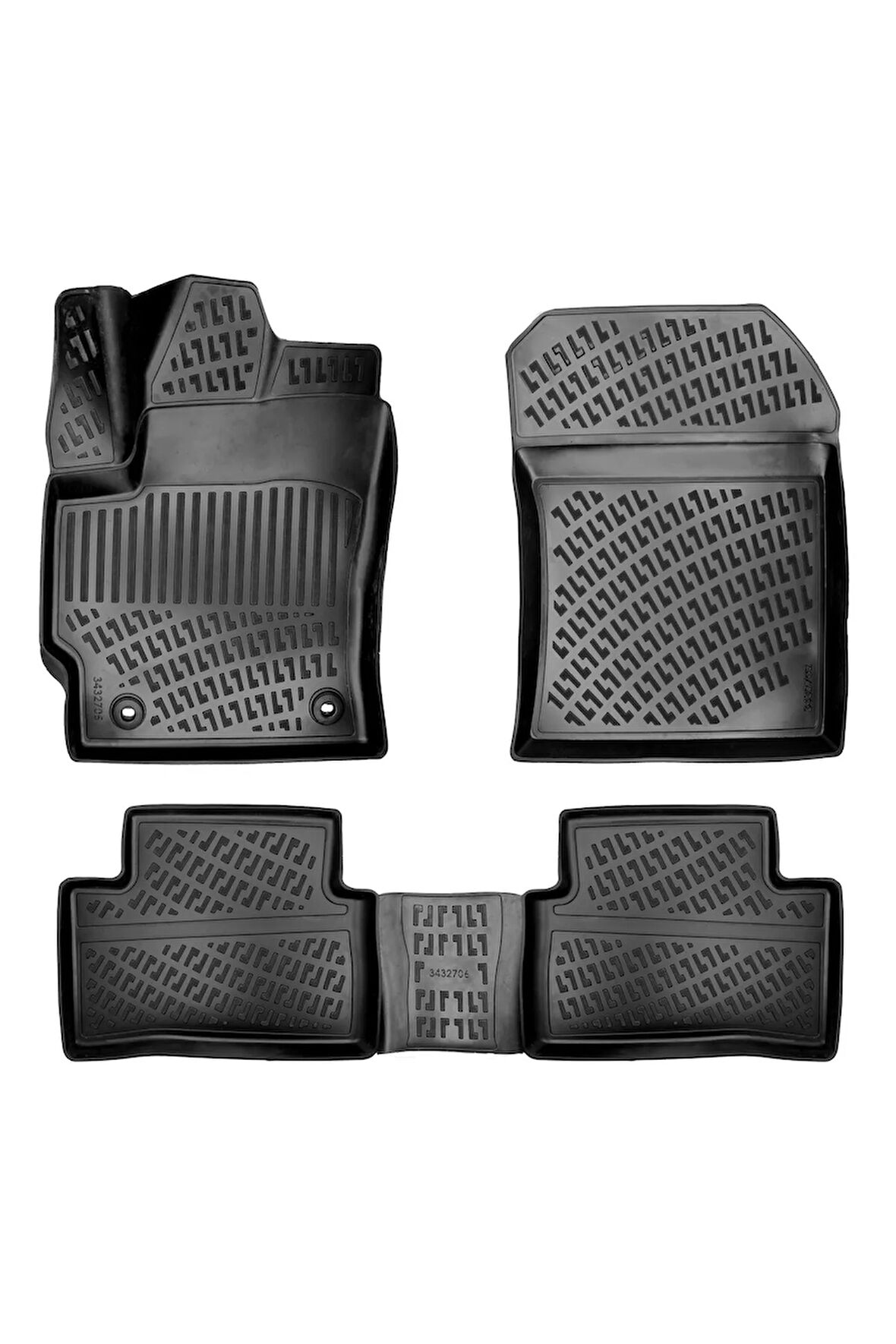 Toyota Corolla Cross 2023 Araca Özel Uyumlu Tasarım 3D Havuzlu Paspas