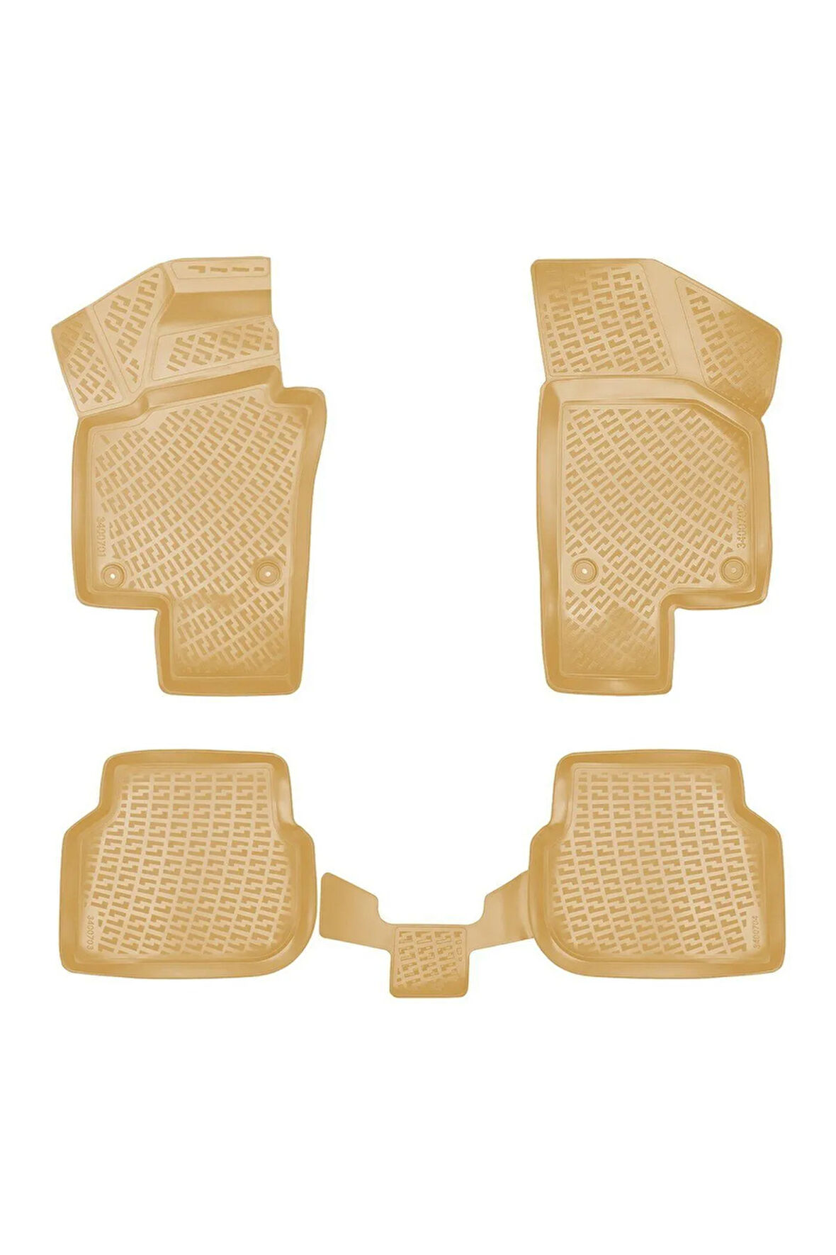 Volkswagen Jetta 2011 sonrası Araca Özel Tasarım 3D Havuzlu Bej Paspas