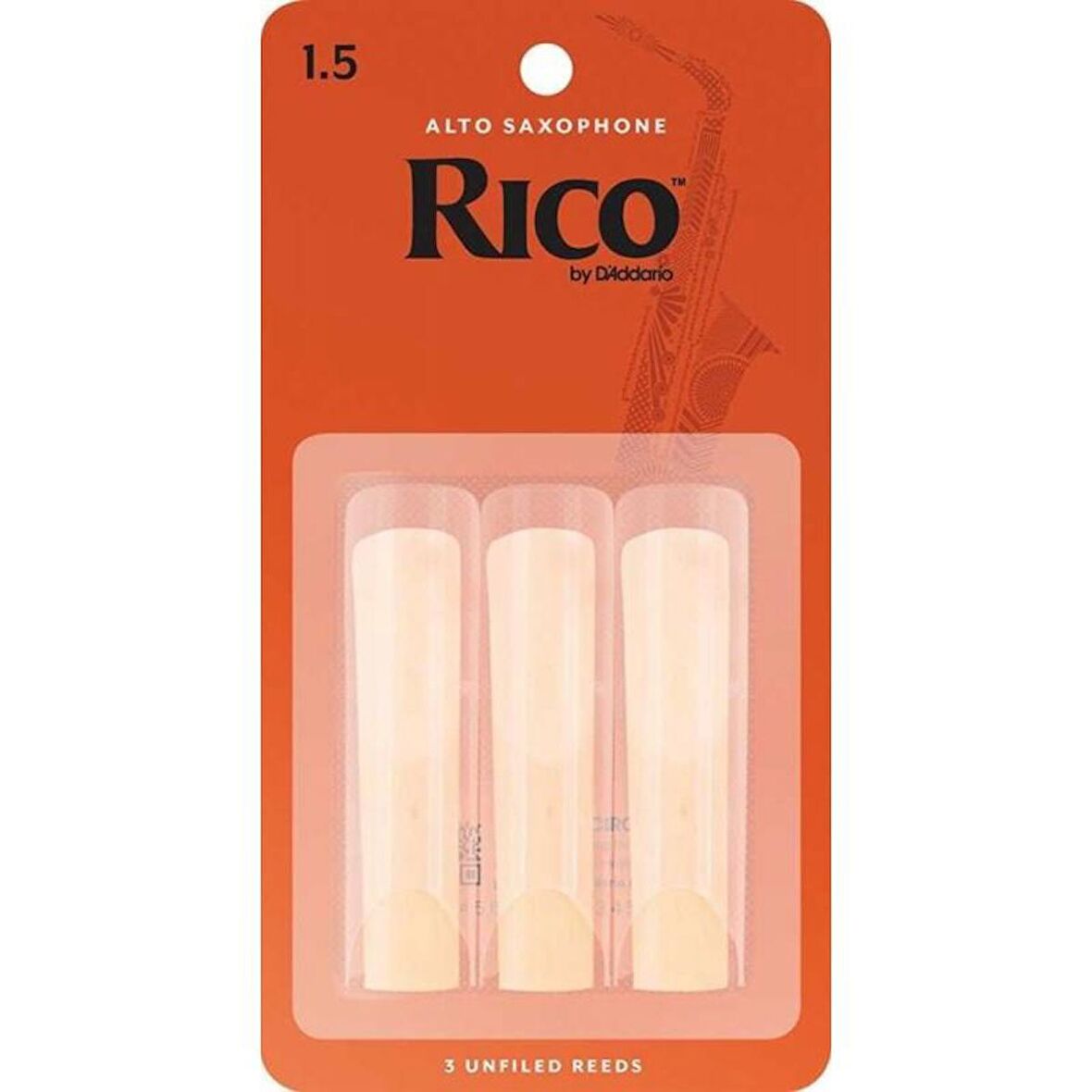 Rico RJA0315 Alto Saksafon Kamışı No:1,5 3'lü Paket