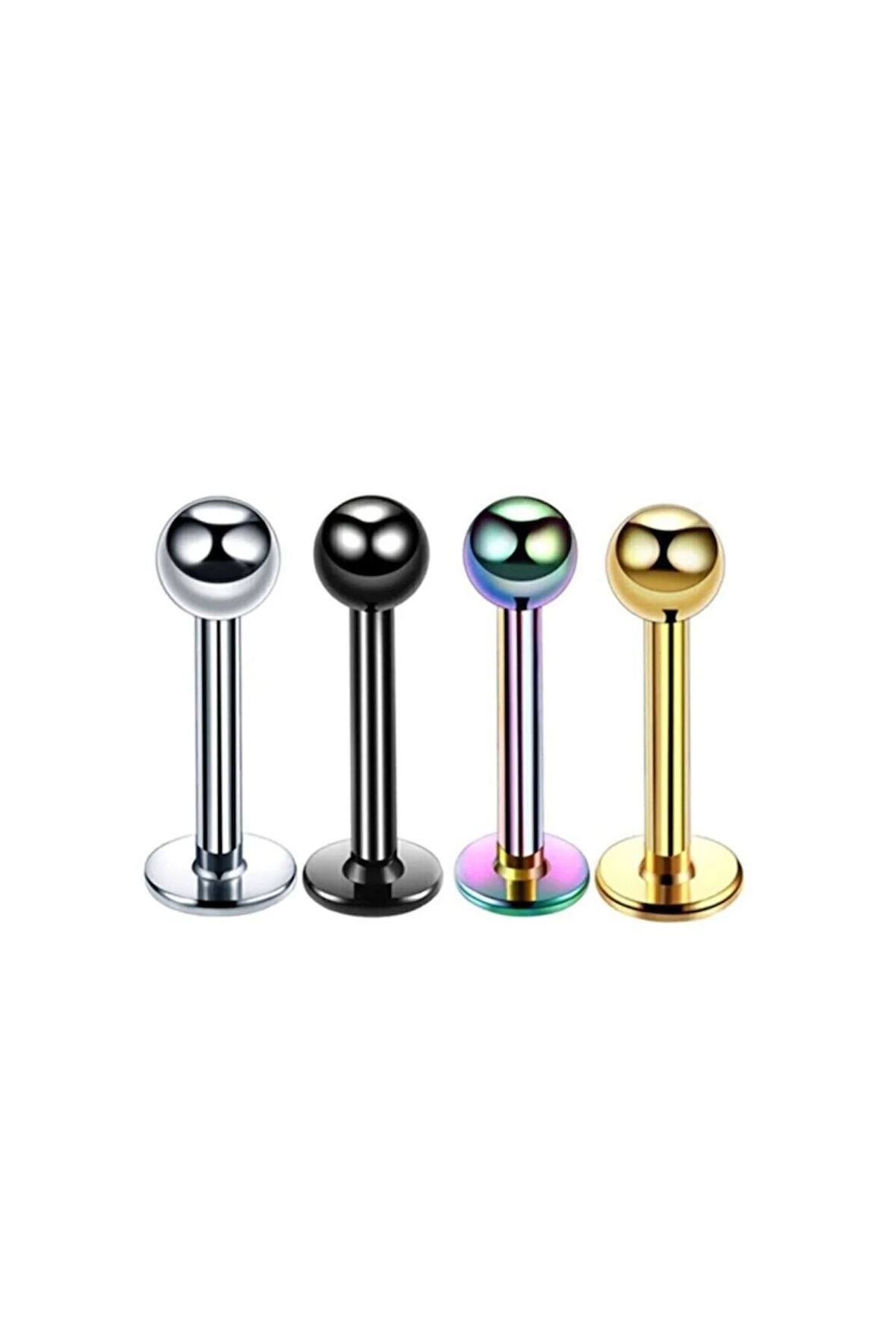 Rupen Kraft 4 Adet Tragus Helix,dudak,kıkırdak Medikal Çelik Piercing