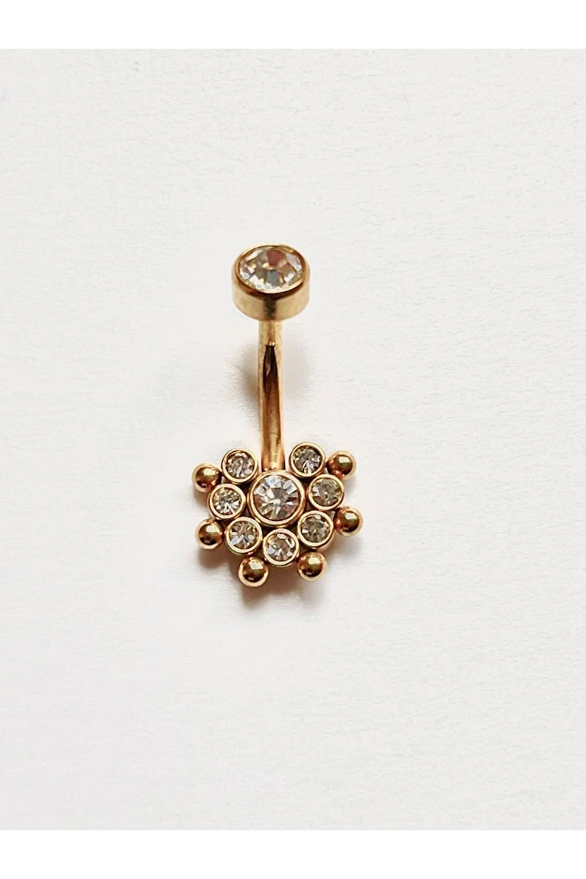 Cerrahi Çelik Sekiz Taş Piercing