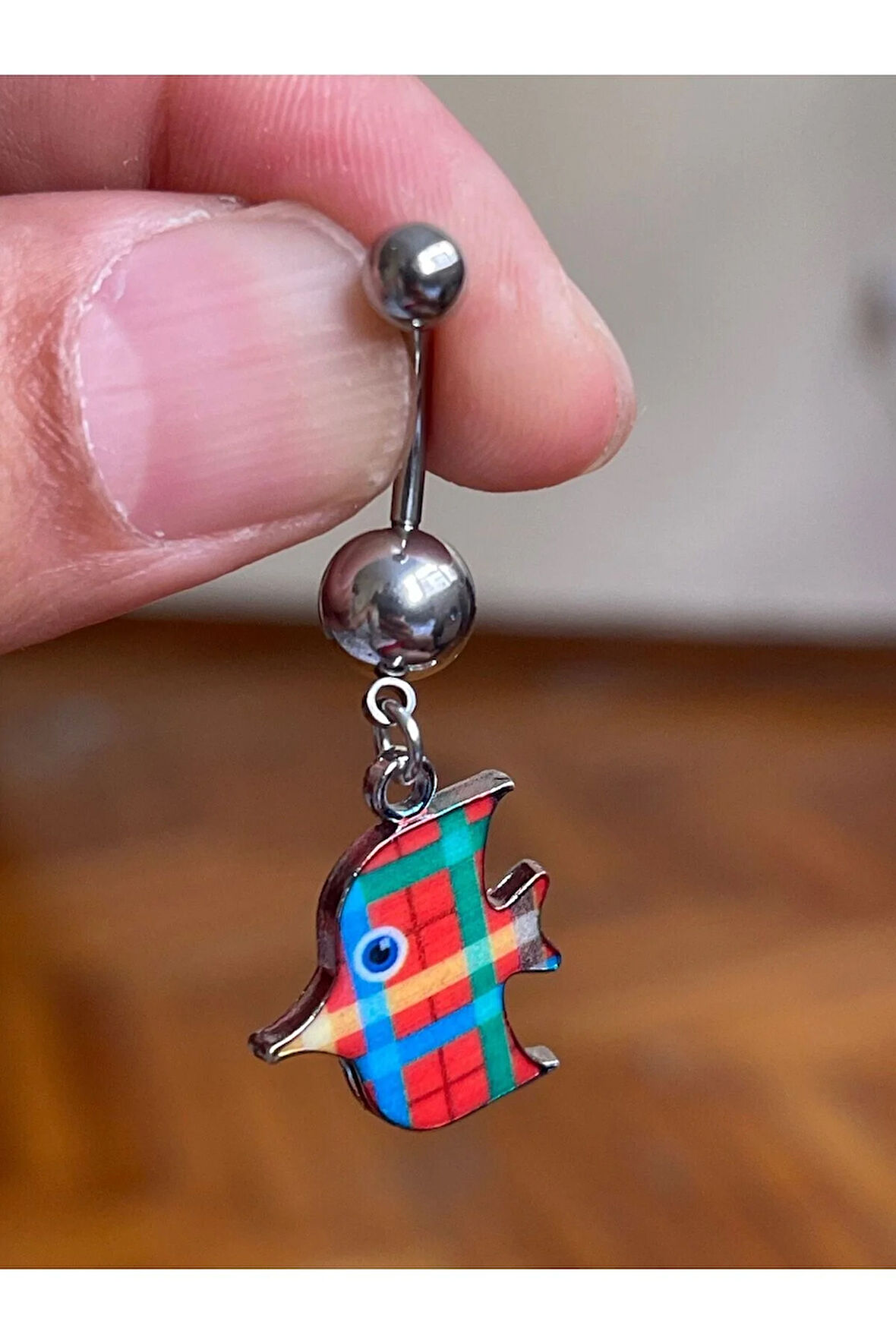 Cerrahi Çelik Piercing Balık Piercing Balık Göbek Piercingi