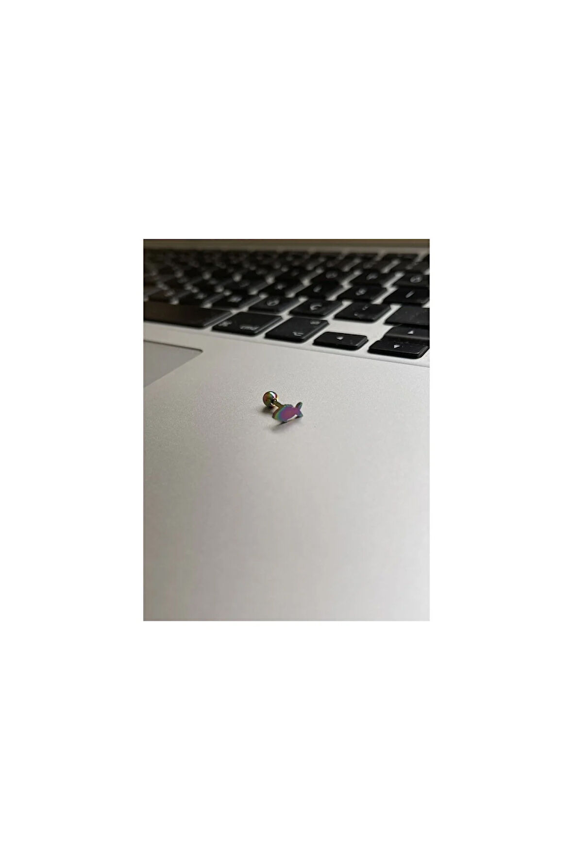 Cerrahi Çelik Tragus Helix Kıkırdak Conch Minimal Balık Piercing