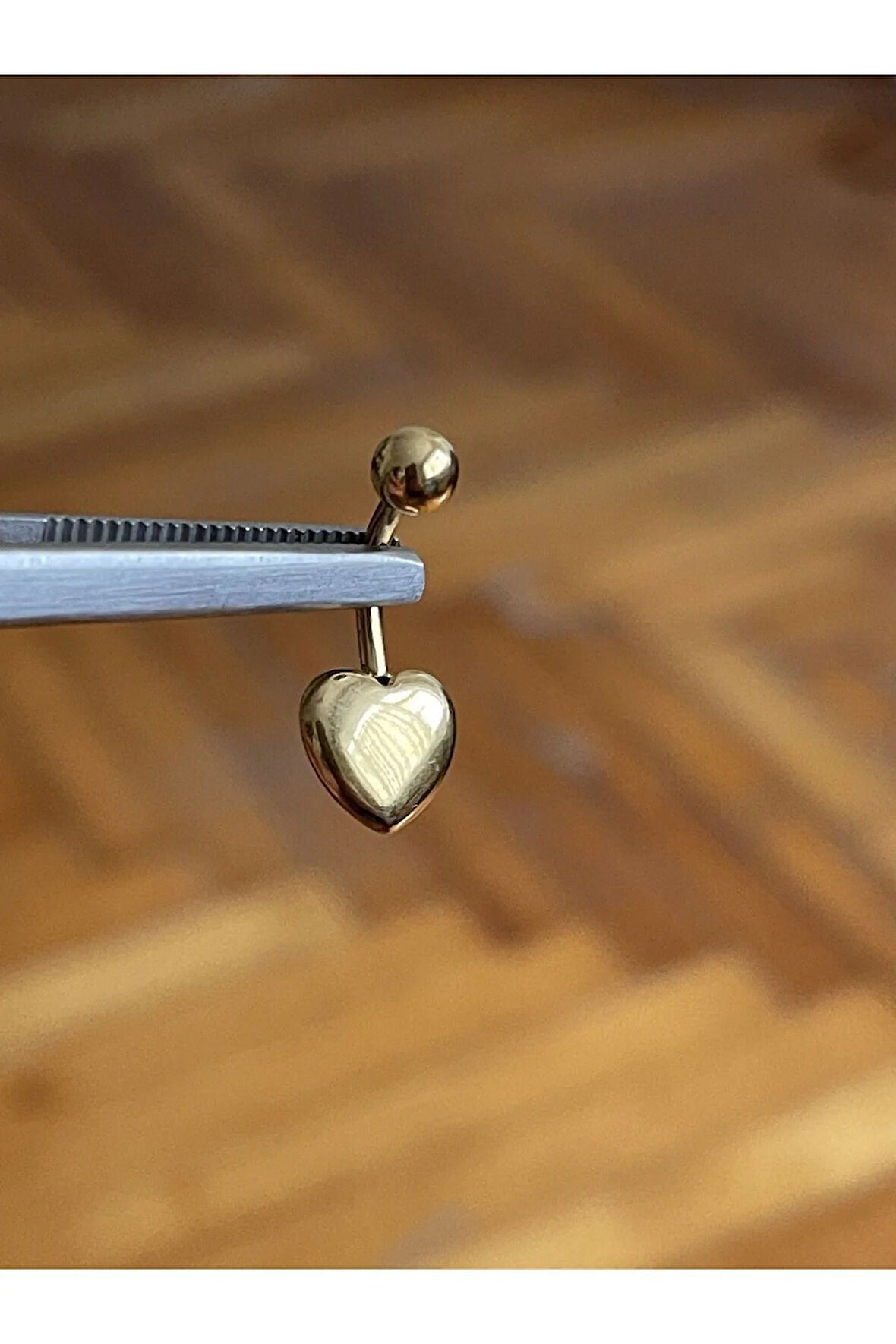Cerrahi Çelik Piercing Kalpli Piercing Kalpli Göbek Piercingi