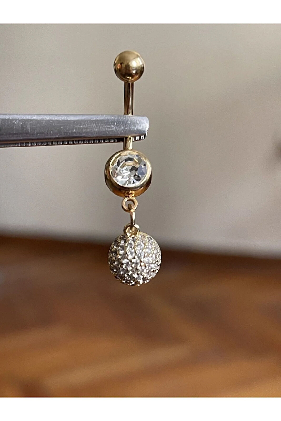 Cerrahi Çelik Piercing Ful Taşlı Piercing Ful Taşlı Göbek Piercingi