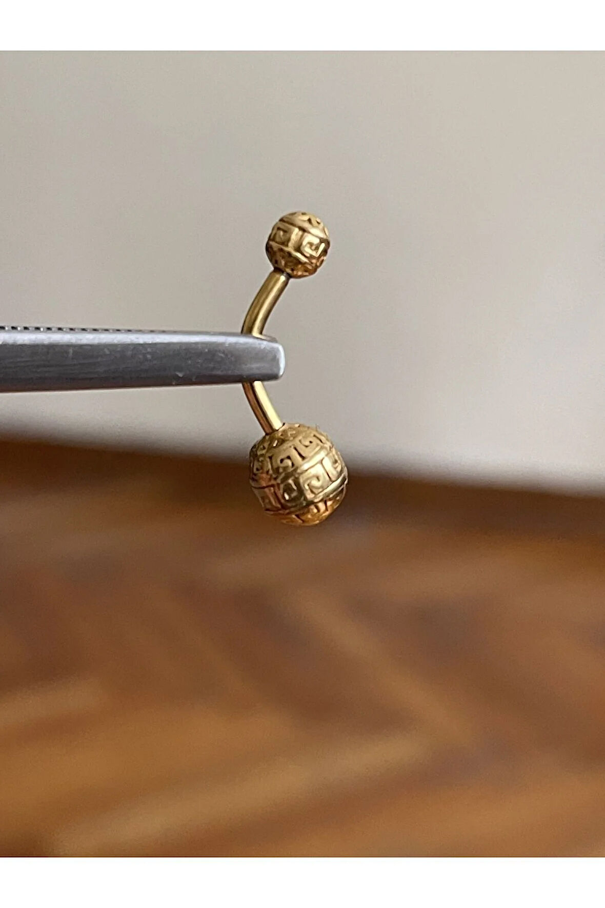 316 L Cerrahi Çelik Yuvarlak Göbek Piercingi