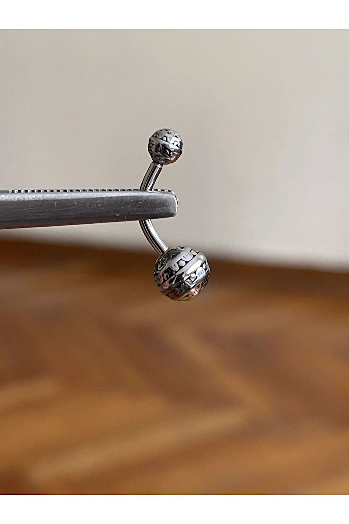 316 L Cerrahi Çelik Yuvarlak Göbek Piercingi