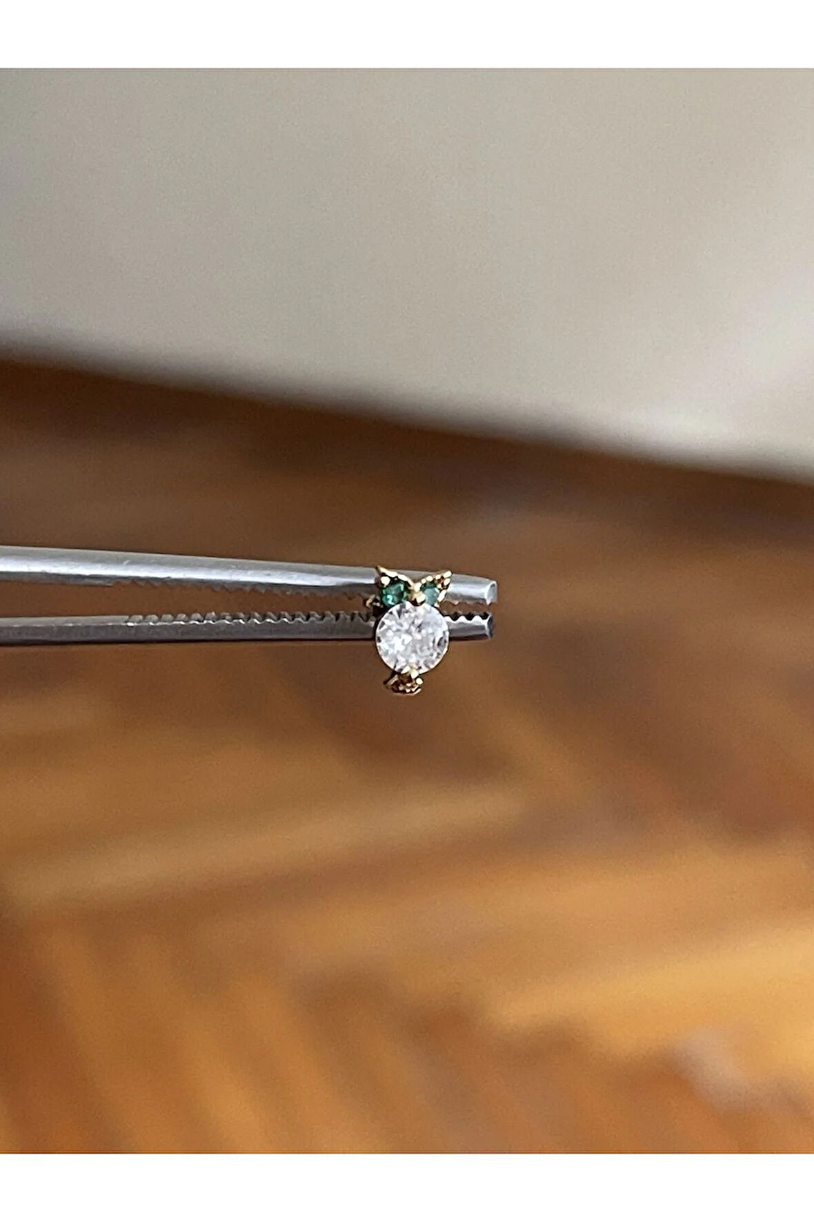 316 L Cerrahi Çelik Dudak Kıkırdak Helix Tragus Piercingi Baykuş Detaylı Piercing