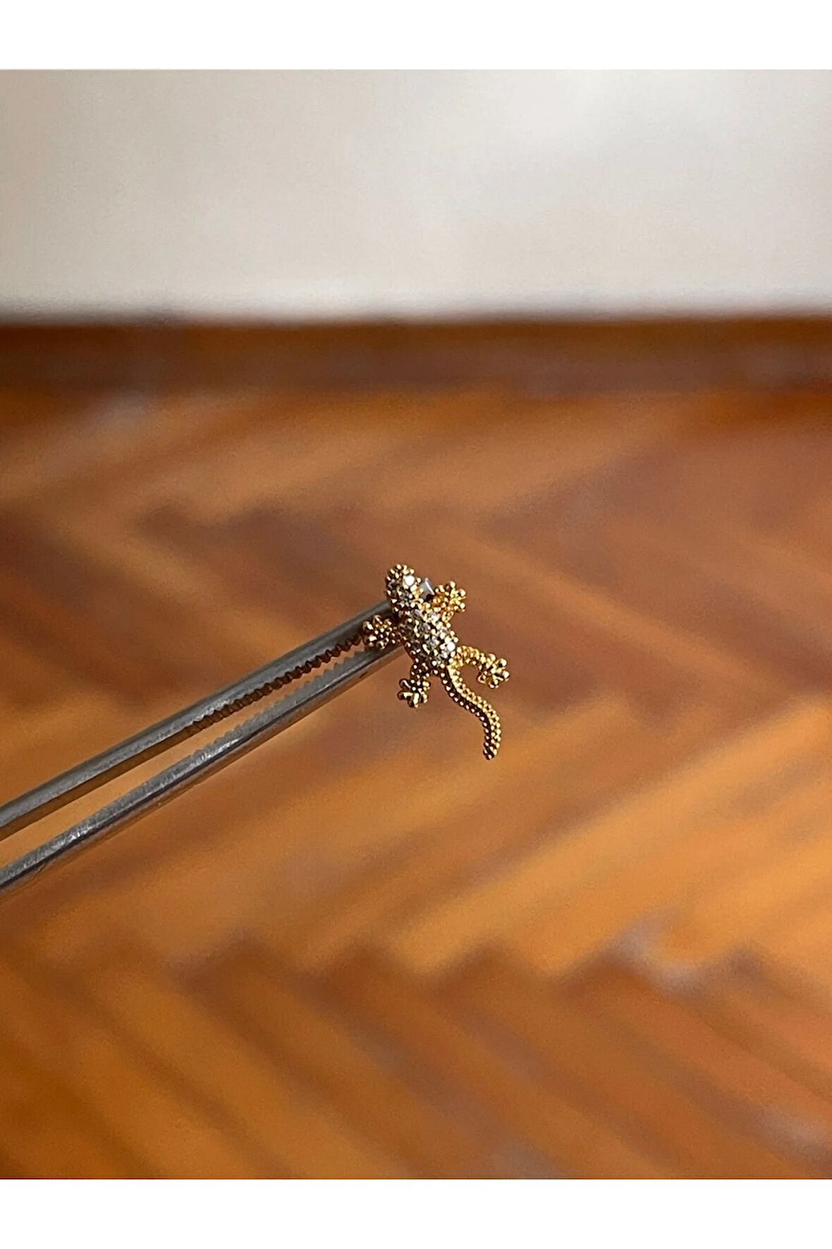 316 L Cerrahi Çelik Dudak Piercing Kıkırdak Helix Tragus Conch Zirkon Taşlı Figürlü Piercing