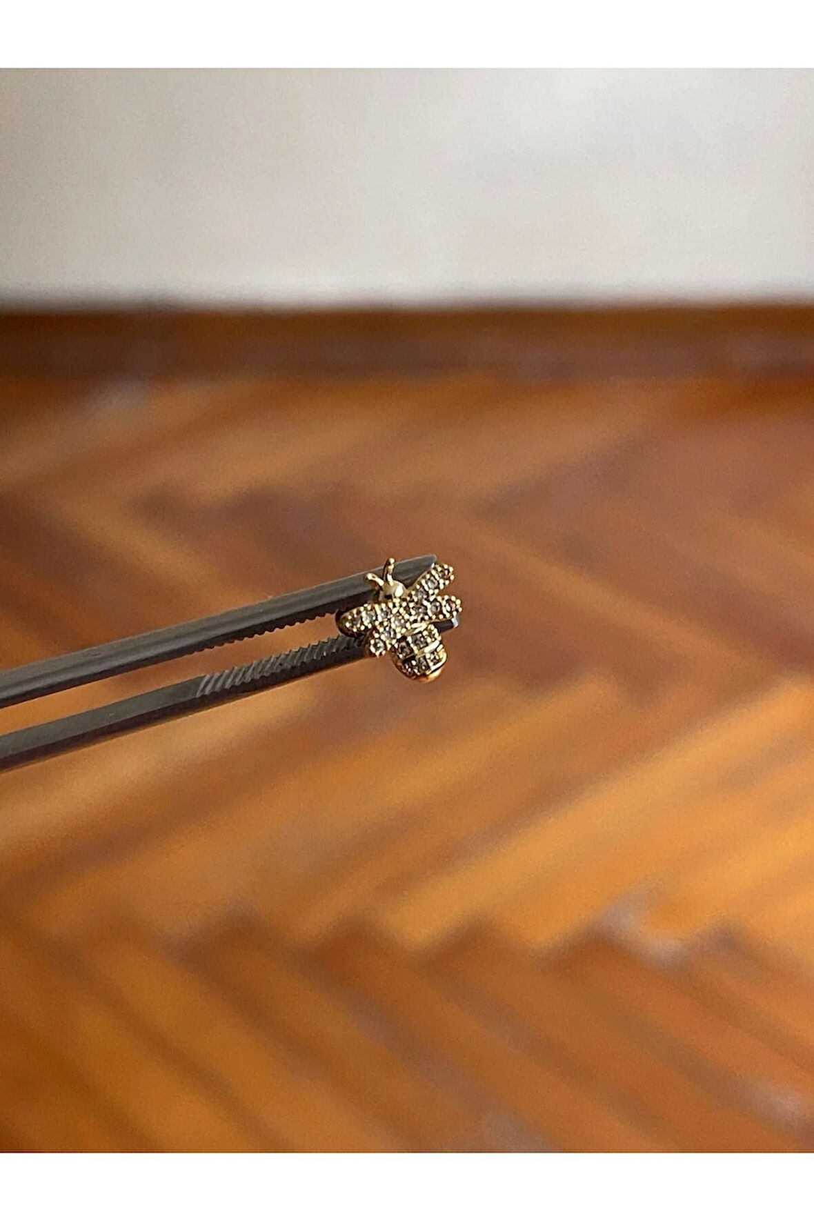 316 L Cerrahi Çelik Dudak Piercing Kıkırdak Helix Tragus Conch Zirkon Taşlı Figürlü Piercing