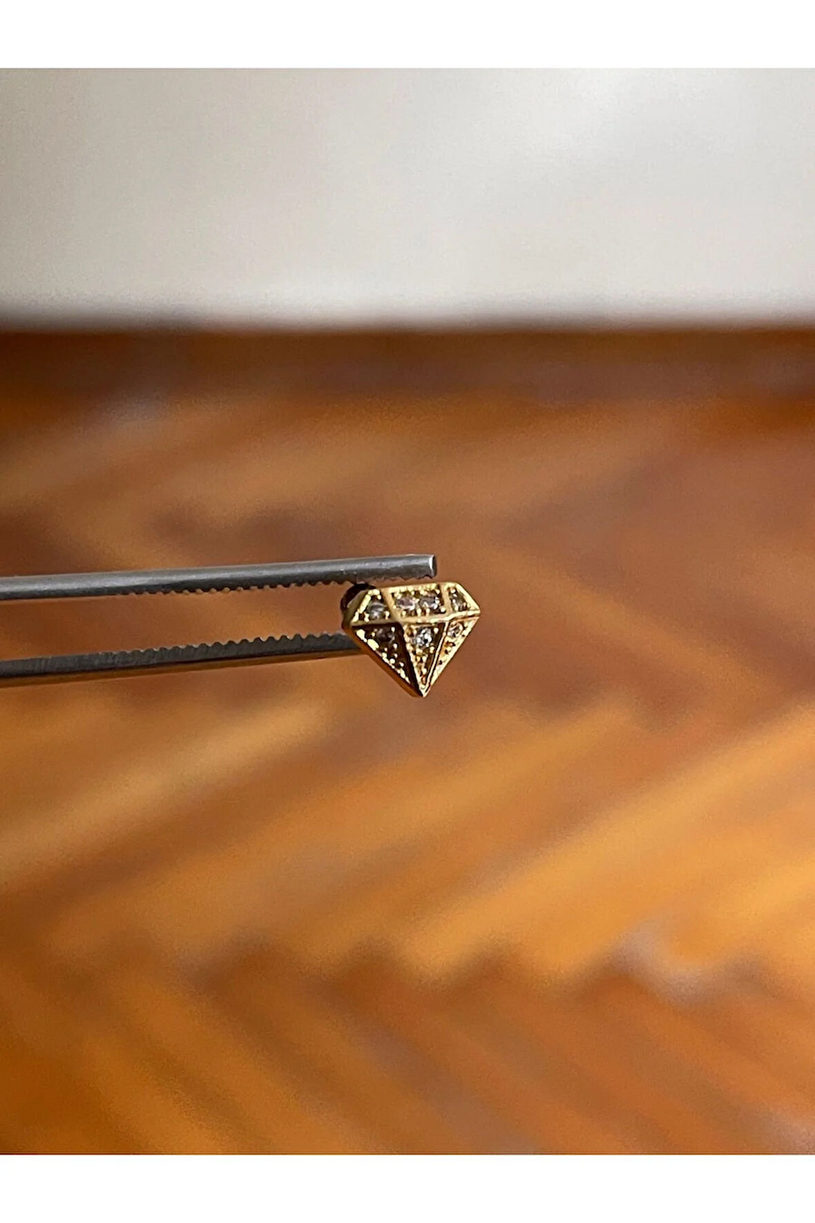 316 L Cerrahi Çelik Dudak Piercing Kıkırdak Helix Tragus Conch Zirkon Taşlı Figürlü Piercing