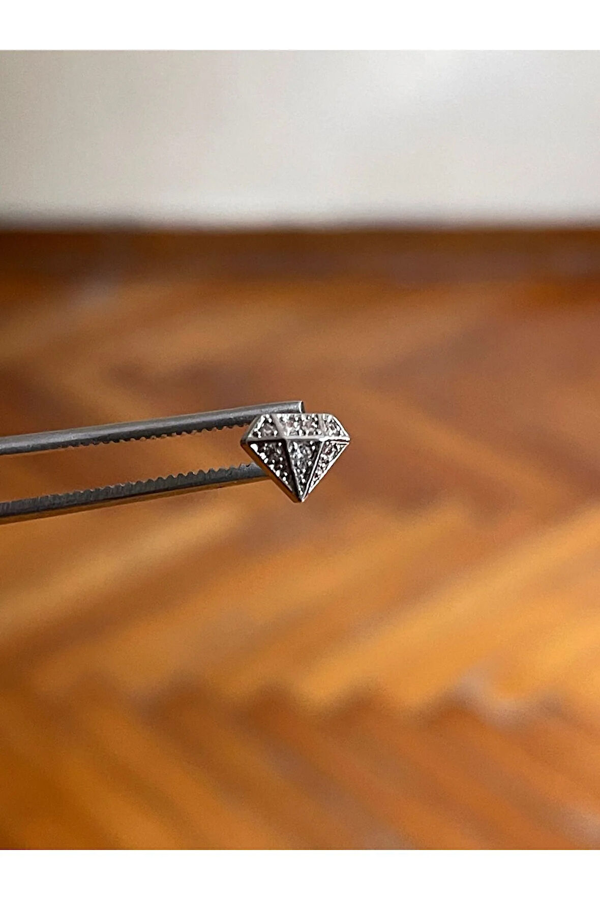 316 L Cerrahi Çelik Dudak Piercing Kıkırdak Helix Tragus Conch Zirkon Taşlı Figürlü Piercing