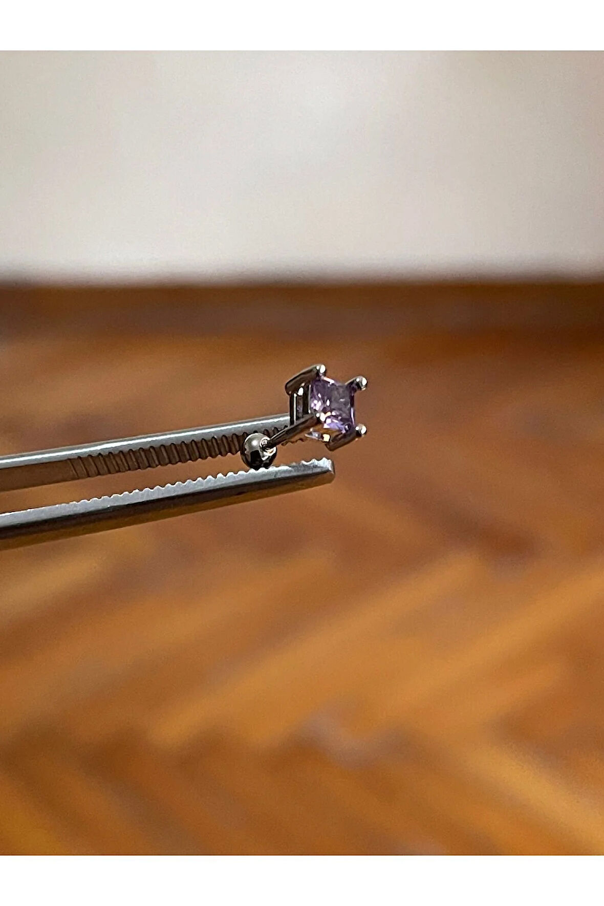316 L Cerrahi Çelik Dudak Piercing Kıkırdak Helix Tragus Conch Zirkon Taşlı Figürlü Piercing