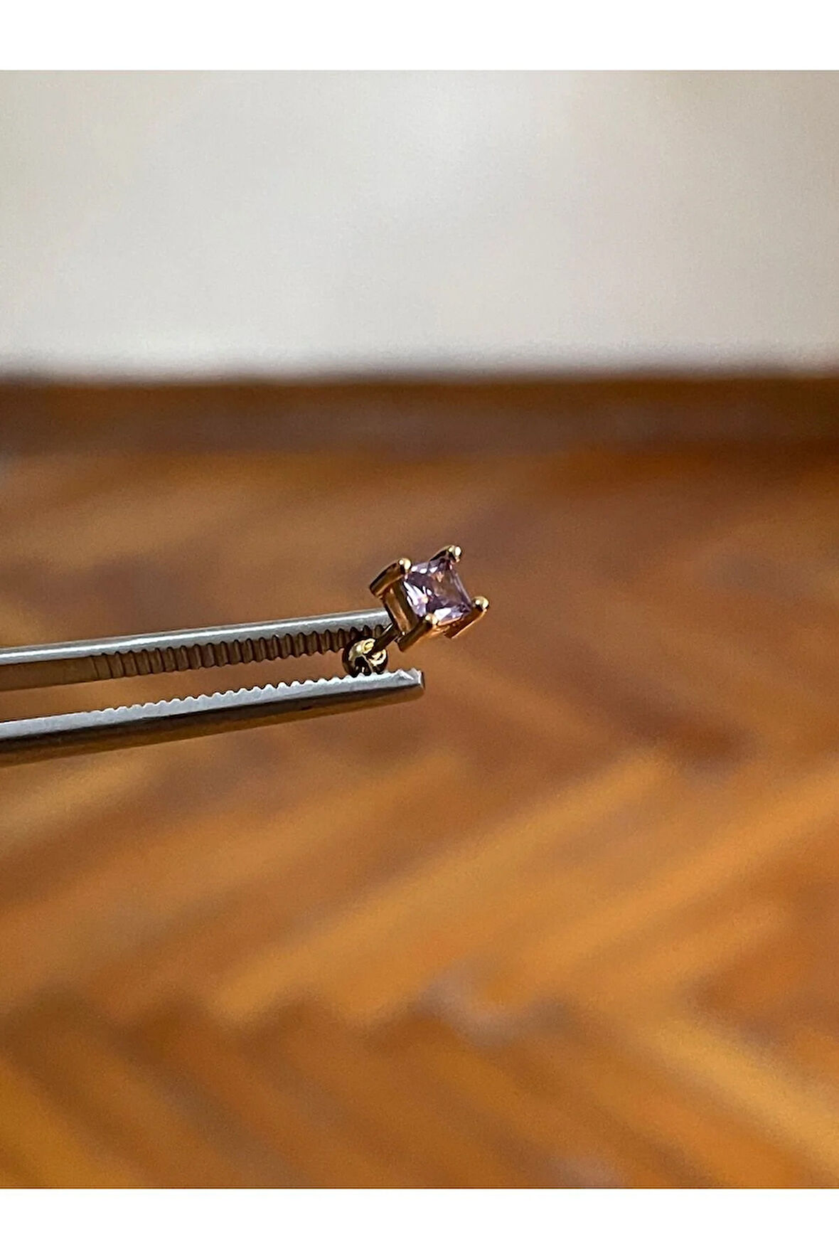 316 L Cerrahi Çelik Dudak Piercing Kıkırdak Helix Tragus Conch Zirkon Taşlı Figürlü Piercing