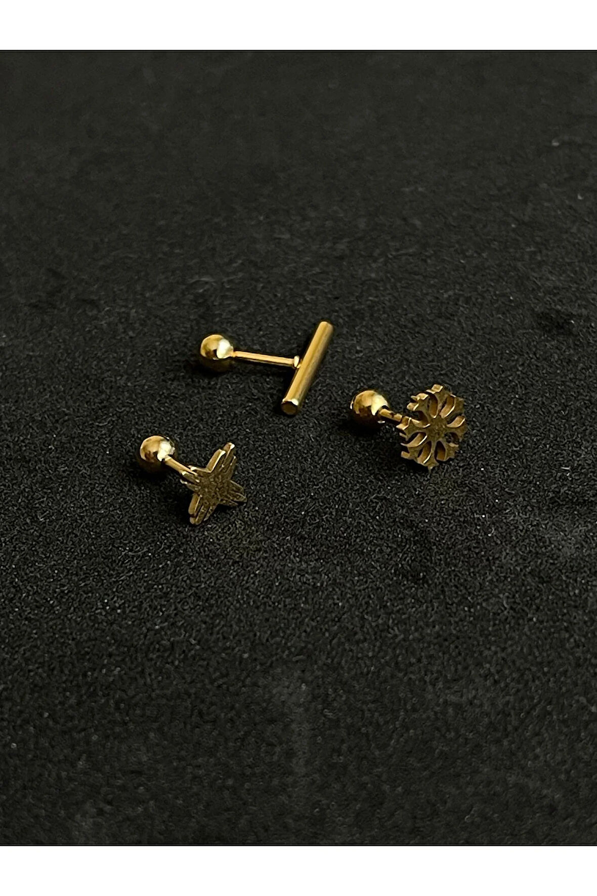 316 L Cerrahi Çelik Piercing Kıkırdak Helix Tragus Conch Figürlü Piercing