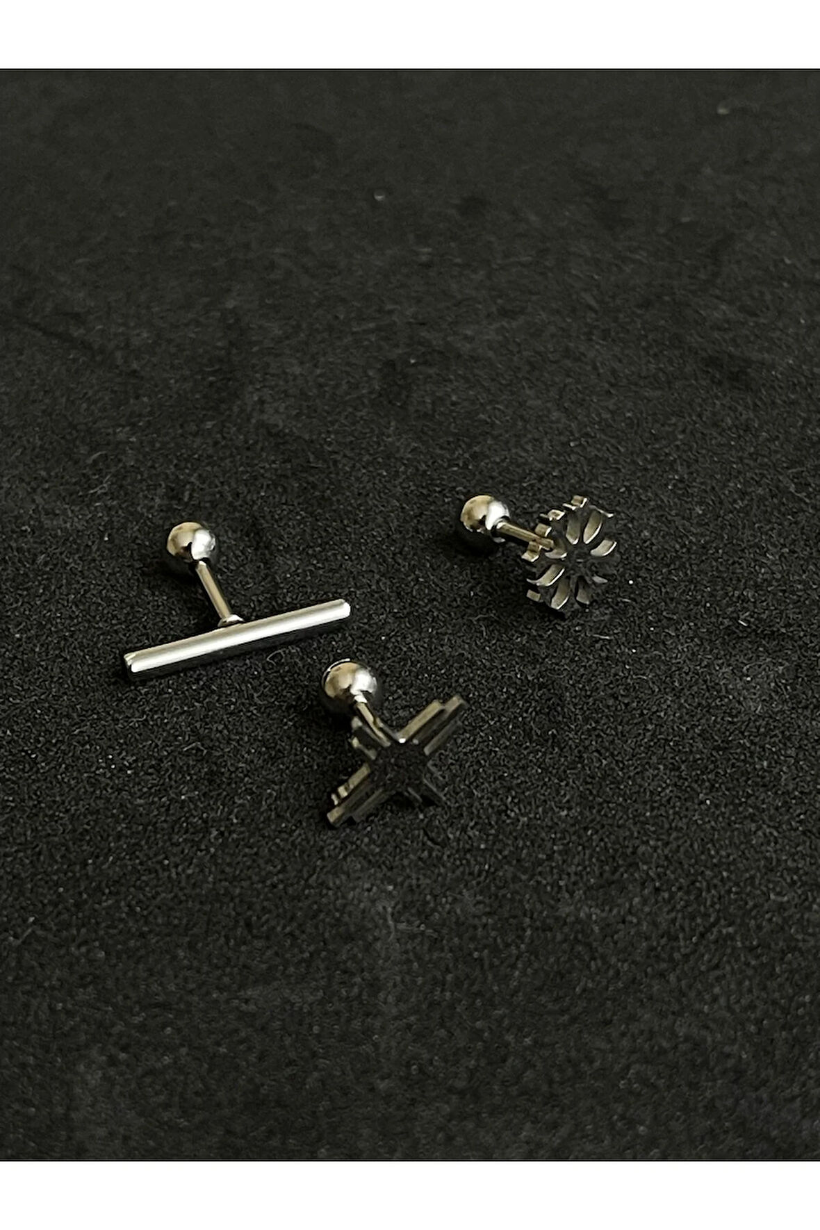 316 L Cerrahi Çelik Piercing Kıkırdak Helix Tragus Conch Figürlü Piercing