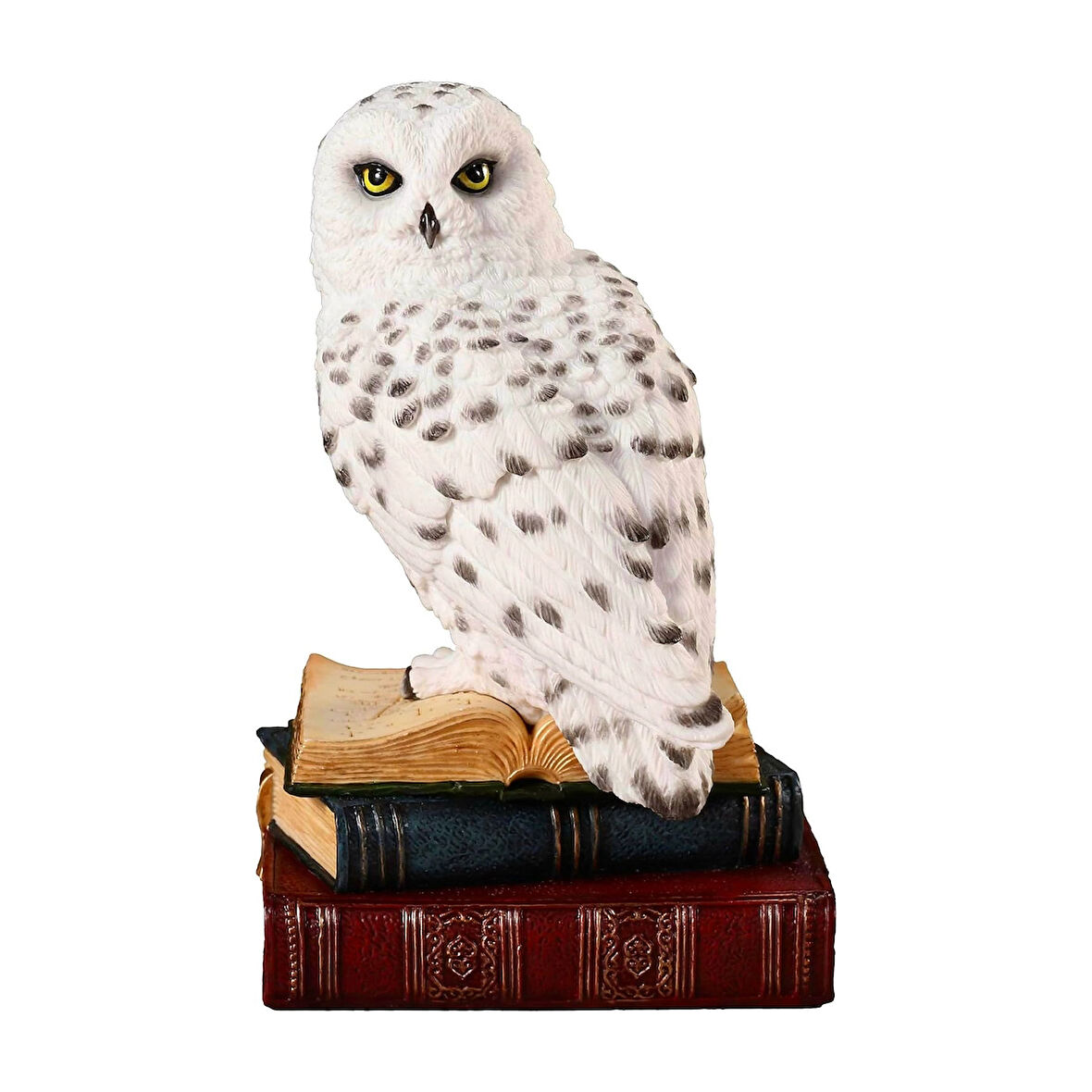 Kitap Üzerinde Beyaz Kar Baykuşu Hedwig Biblosu - Harry Potter