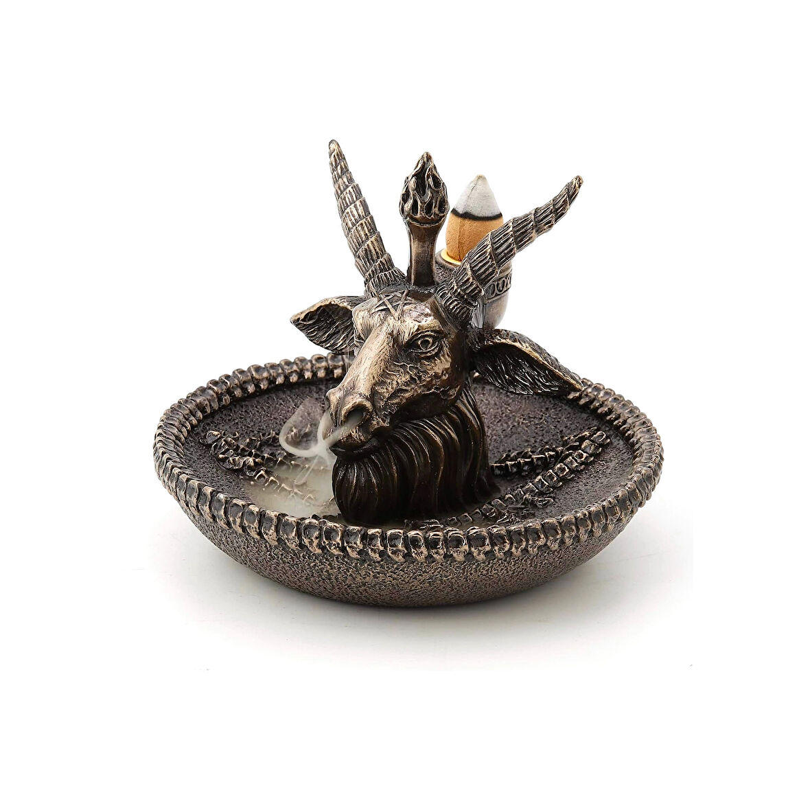Sabbat Keçisi Baphomet Figürlü Geri Akış Tütsülüğü
