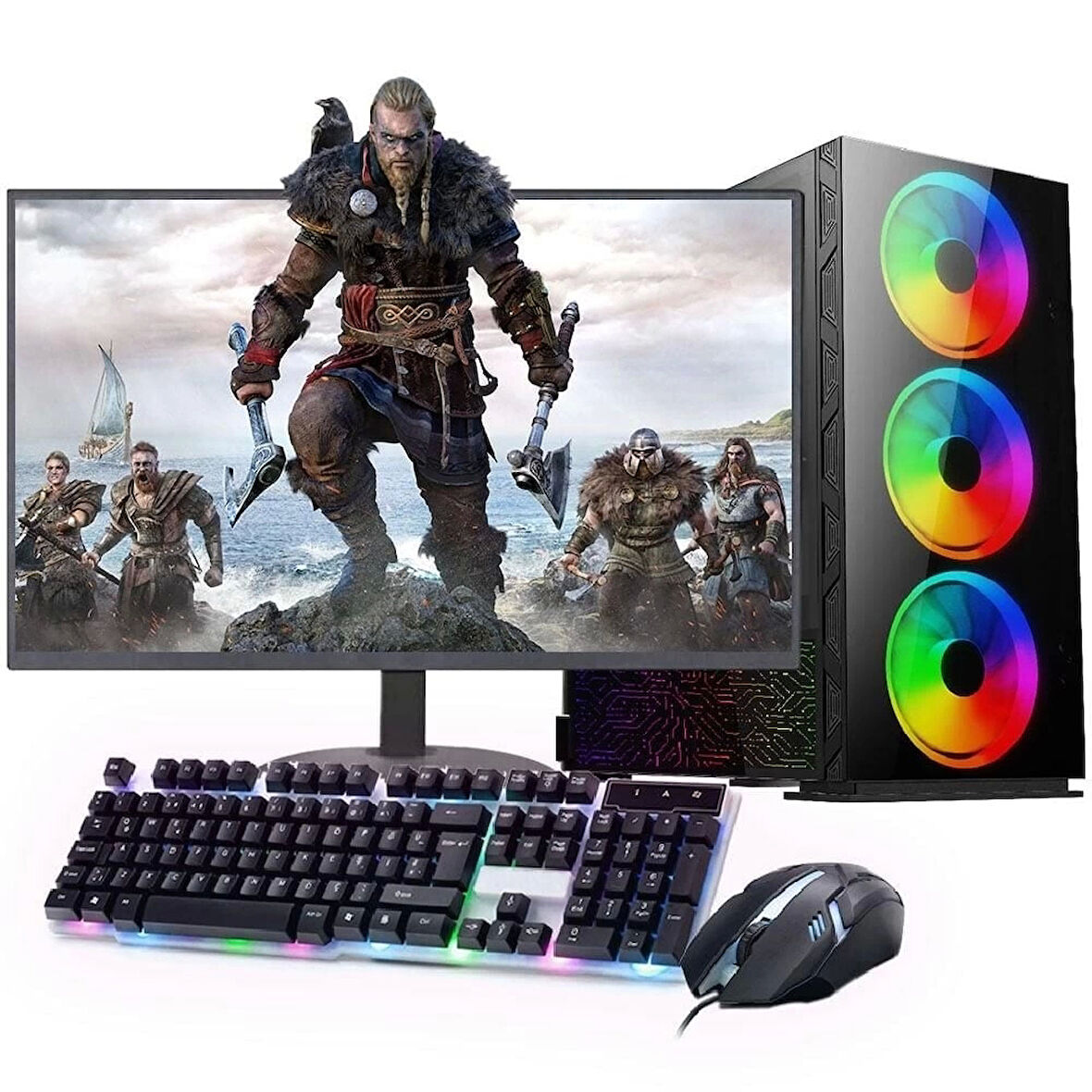 INTEL i3 13100F 16GB 1TB M2 4GB GTX1650 27'' Mon. Oyun Bilgisayarı