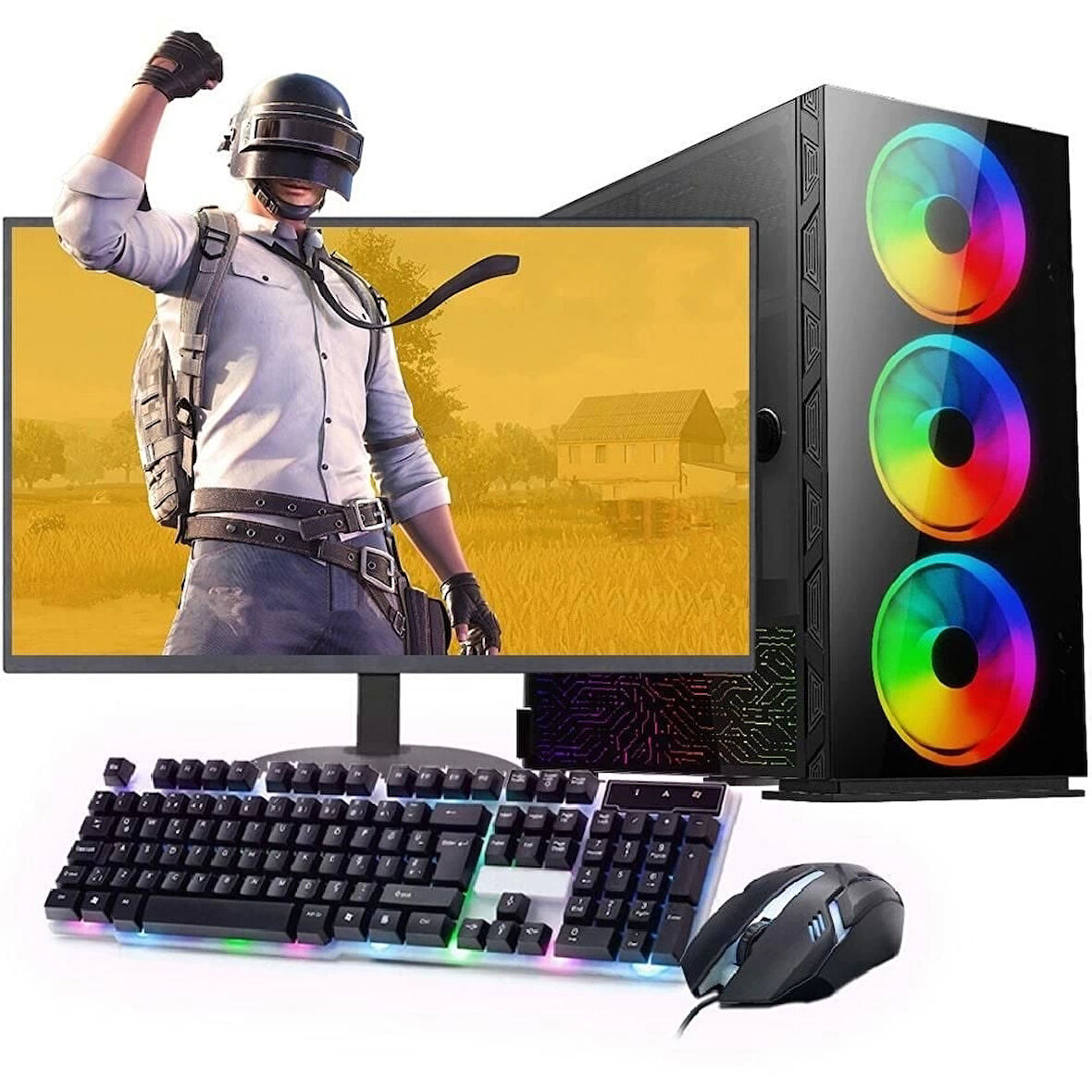 INTEL i3 13100F 16GB 1TB M2 8GB RTX3050 24'' Mon. (Gaming SET)