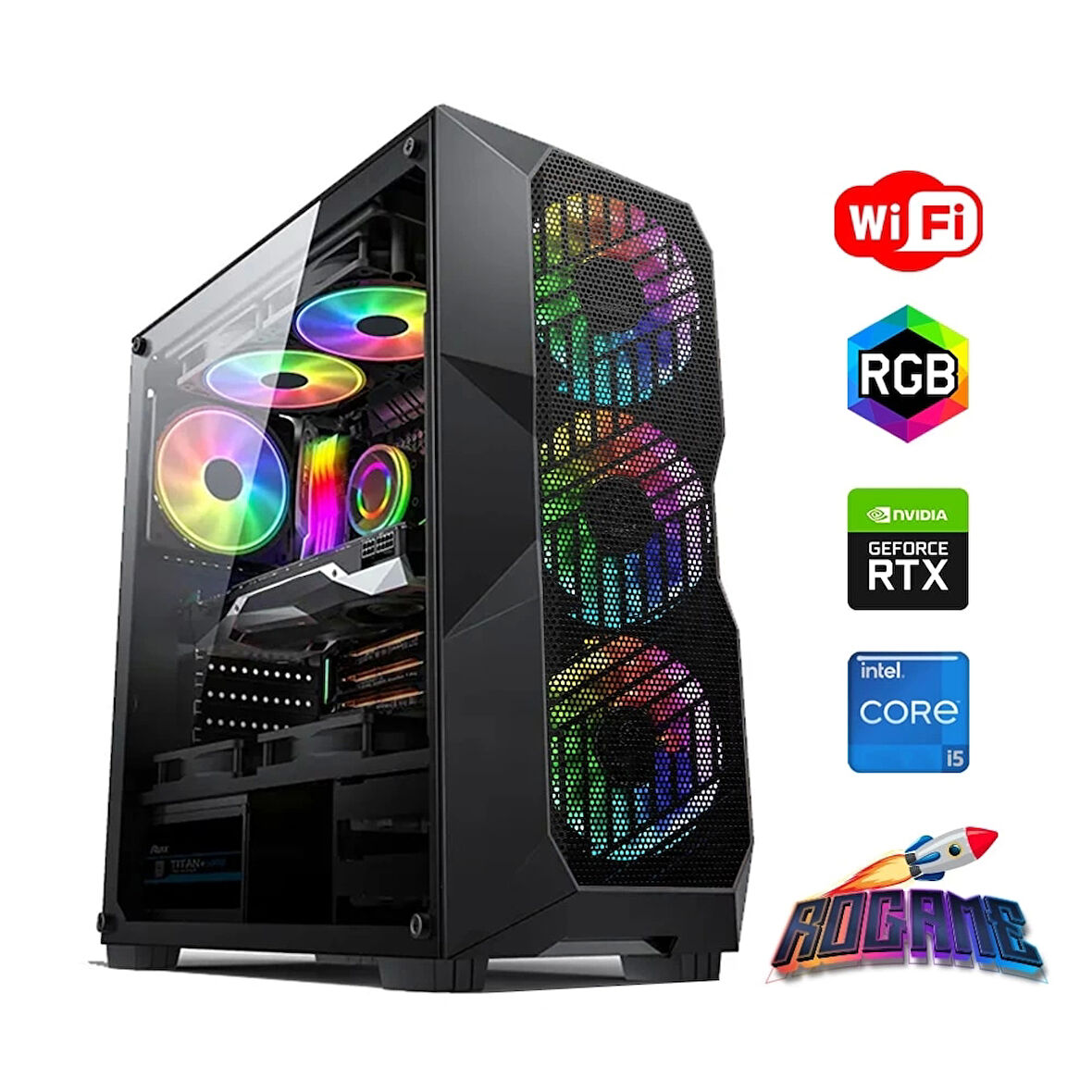 I5 12400F 32GB DDR4 1TB M2 6GB RTX3050 Oyun Bilgisayarı