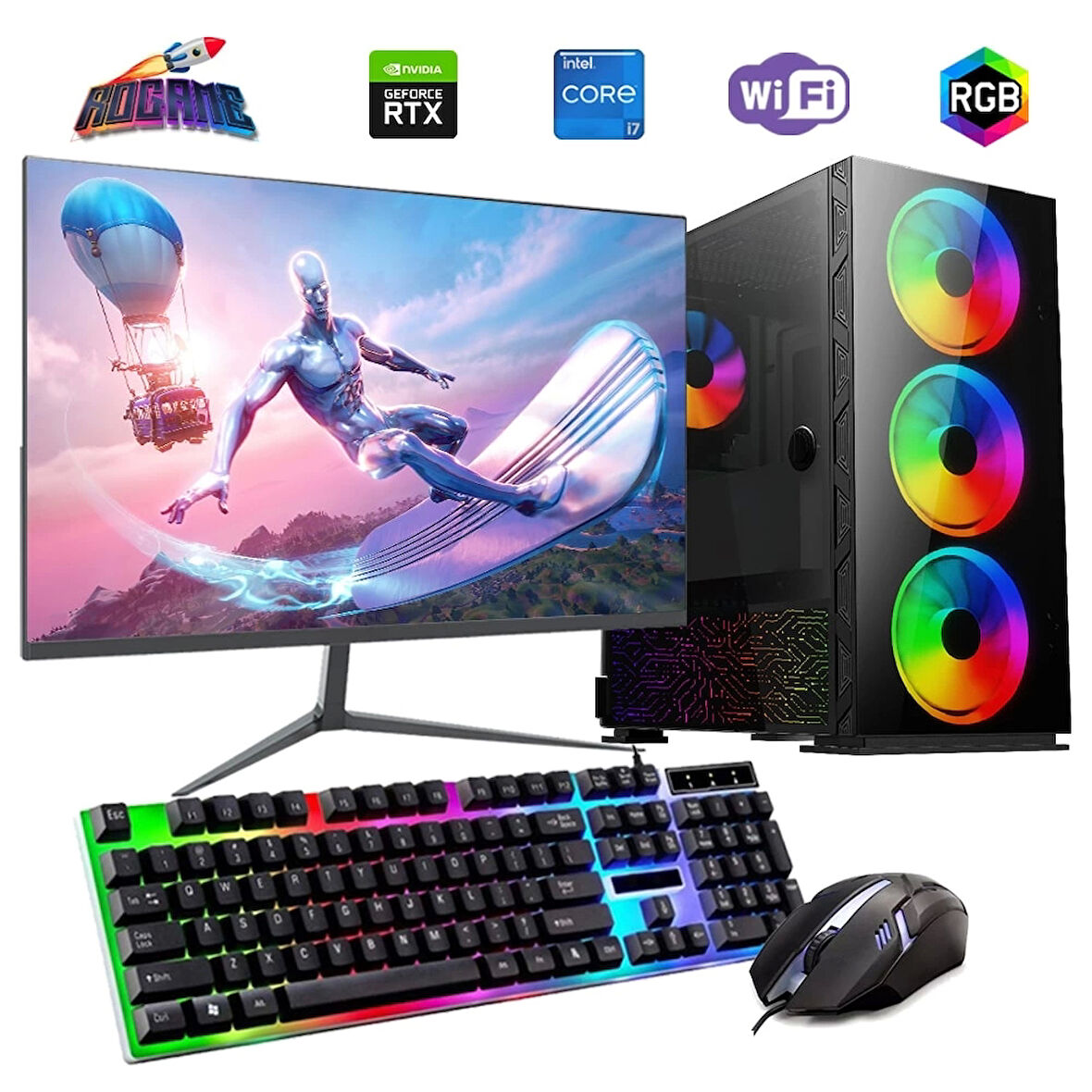 İ7 12700F 32GB DDR4 1TB M2 12GB RTX3060 27" 165Hz Mon. Oyun Bilgisayarı