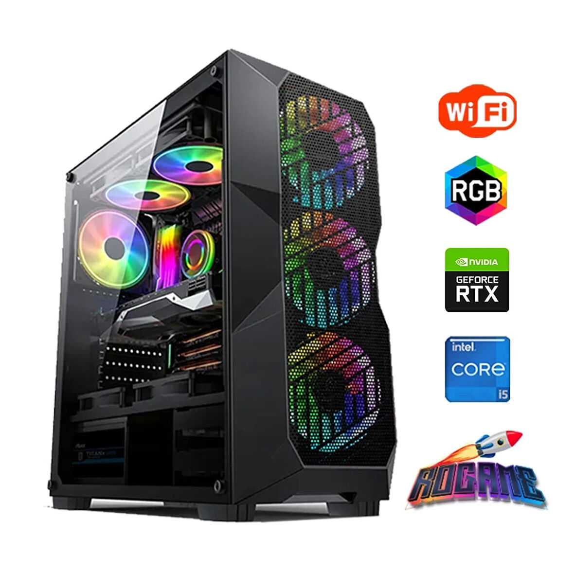 I5 13400F 16GB DDR4 480SSD 6GB RTX3050 Oyun Bilgisayarı