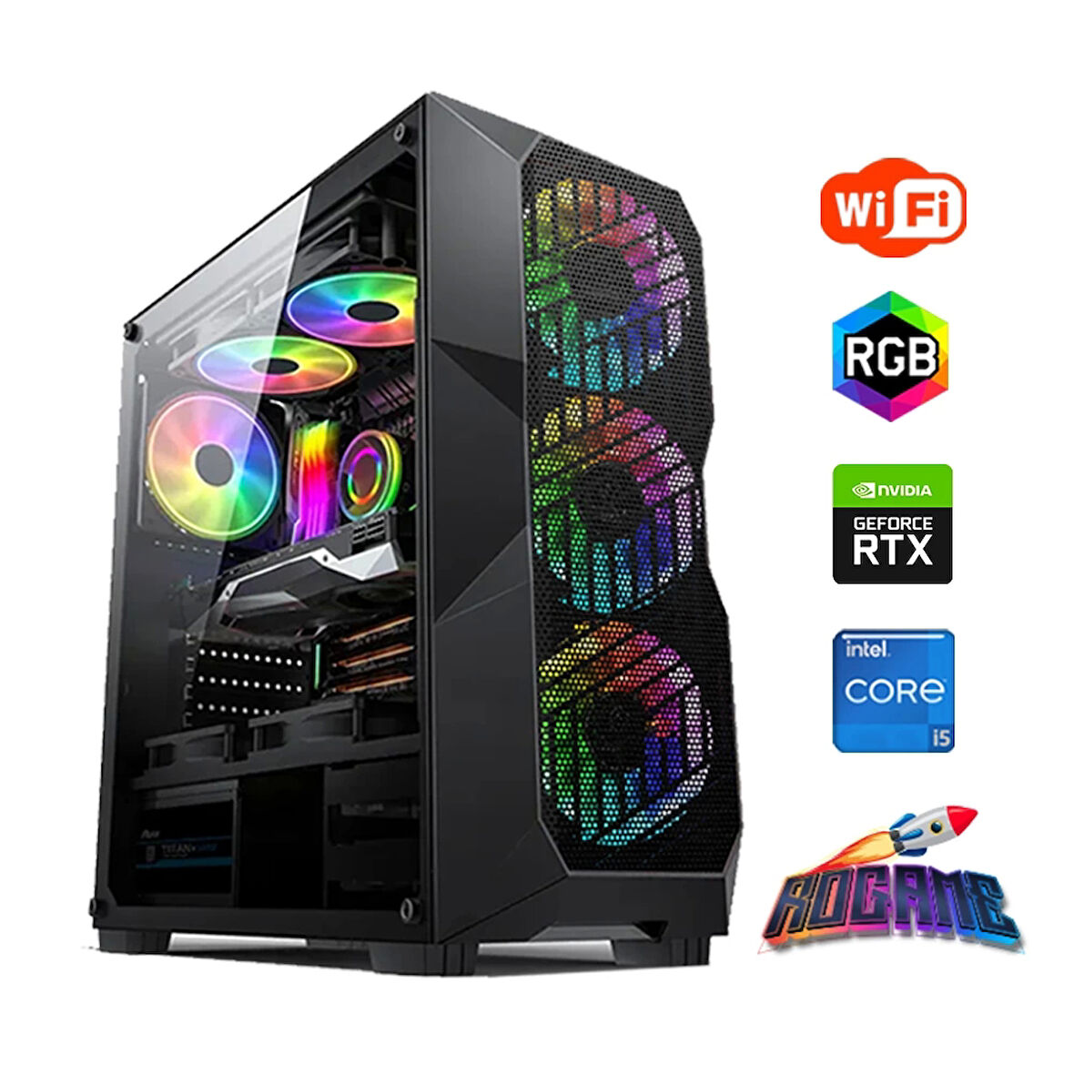 I5 14400F 32GB DDR4 1TB M2 6GB RTX3050 Oyun Bilgisayarı