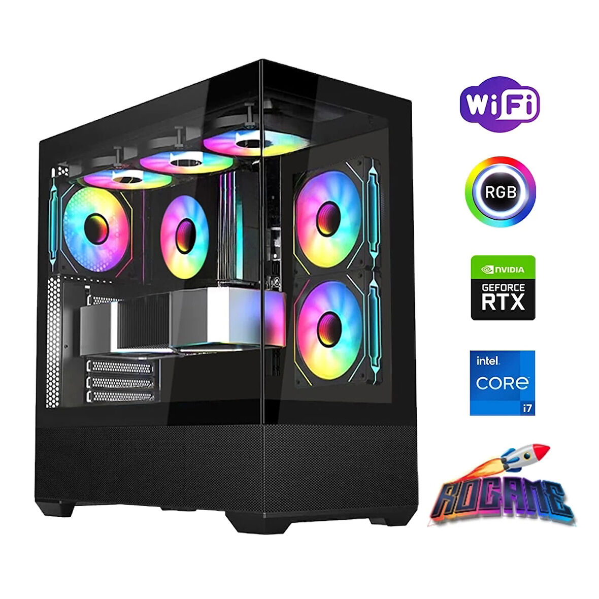 I7 14700F 32GB DDR4 1TB M2 8GB RTX4060 Oyun Bilgisayarı