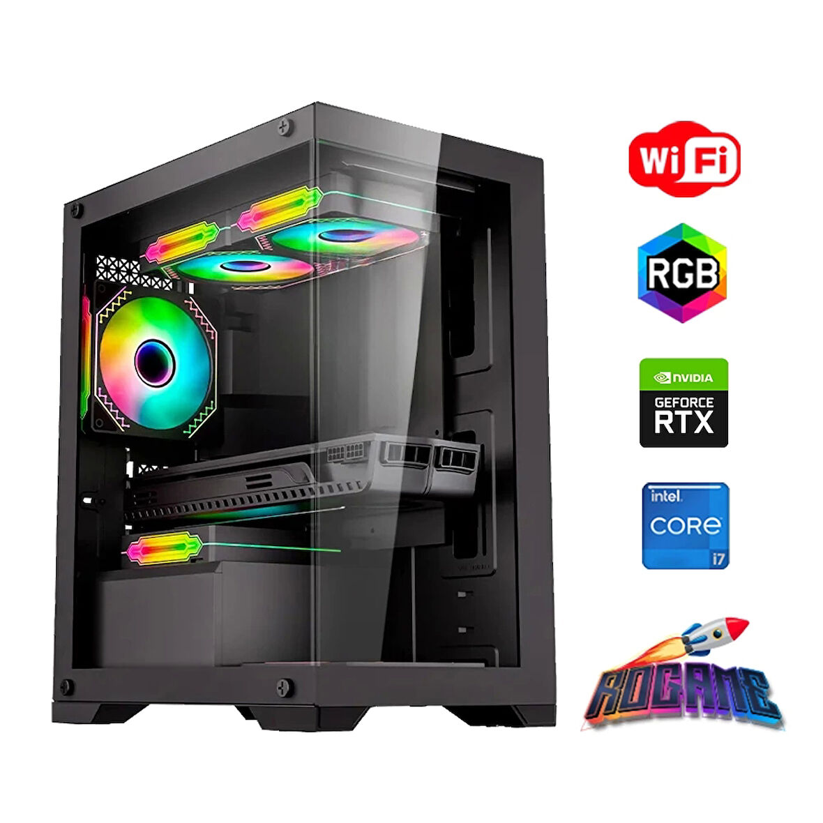 i7 14700F 16GB DDR4 1TB m2 6GB RTX3050 Oyun Bilgisayarı